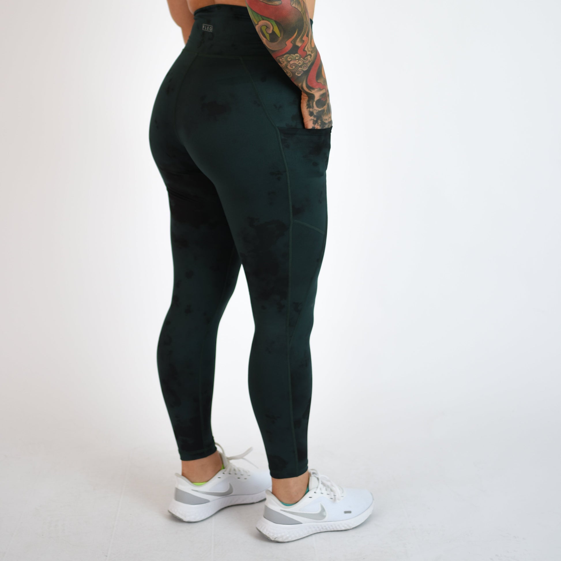 FLEO - Reverie Pocket Leggings 25" - High Rise - Leggings - forest-deep-dive-5