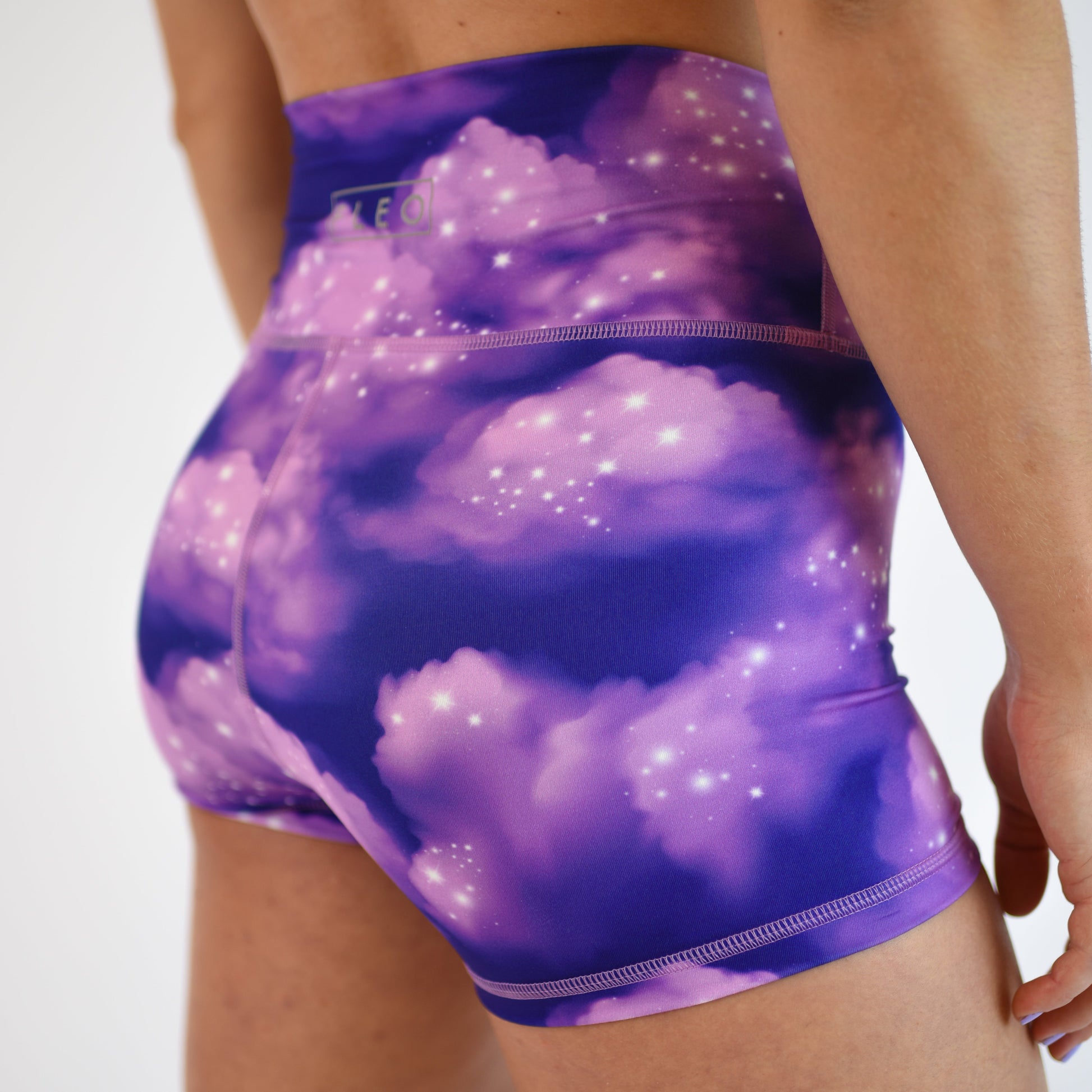 FLEO - True High Original Short 2.5" - Higher Rise - Shorts - glitter-clouds-5_44404dca-4e0b-4562-9b5c-a4fbfa5077f3