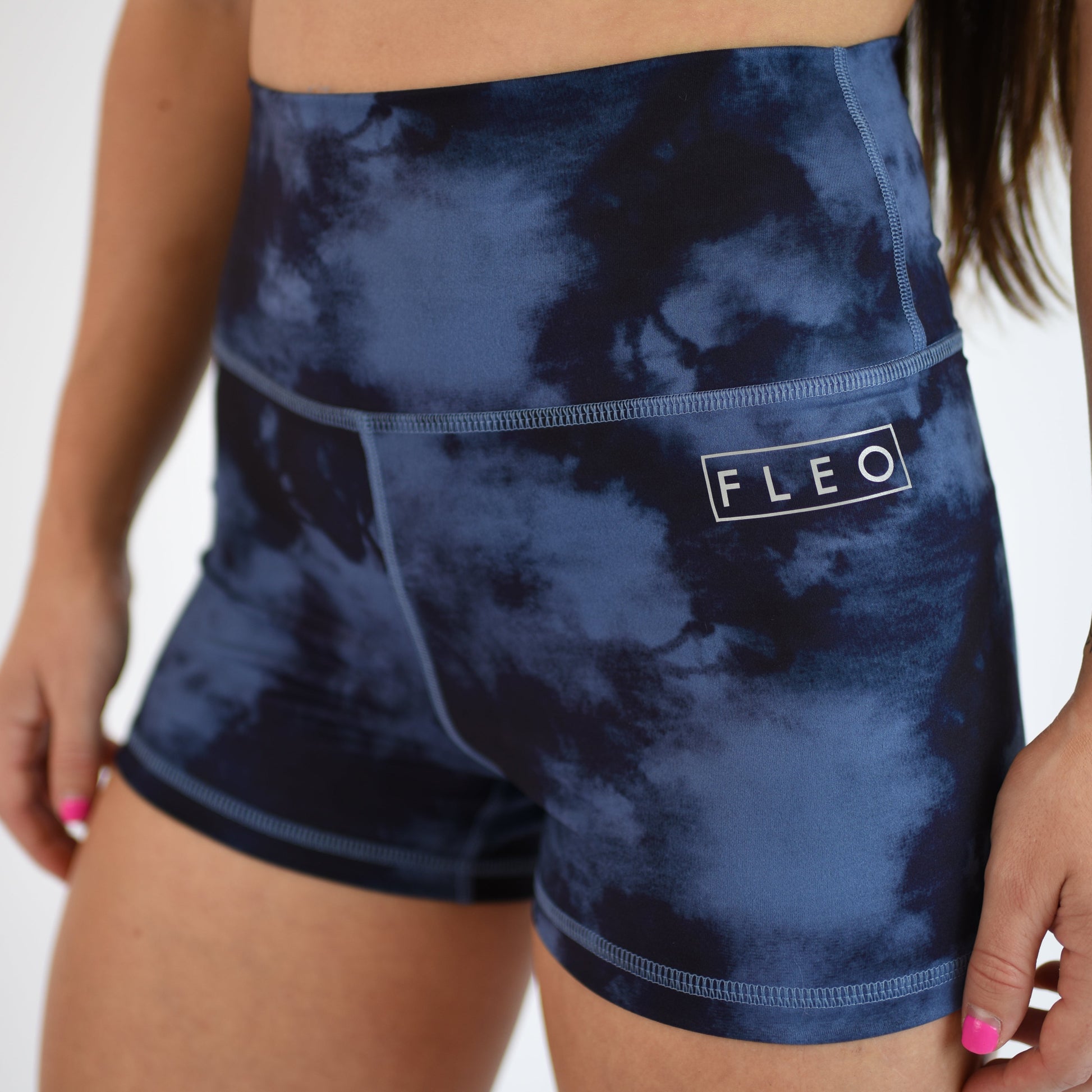 FLEO - True High Original Short 2.5" - Higher Rise - Shorts - grayblue-2_253eea71-df28-487d-a6d0-d023da6245c1