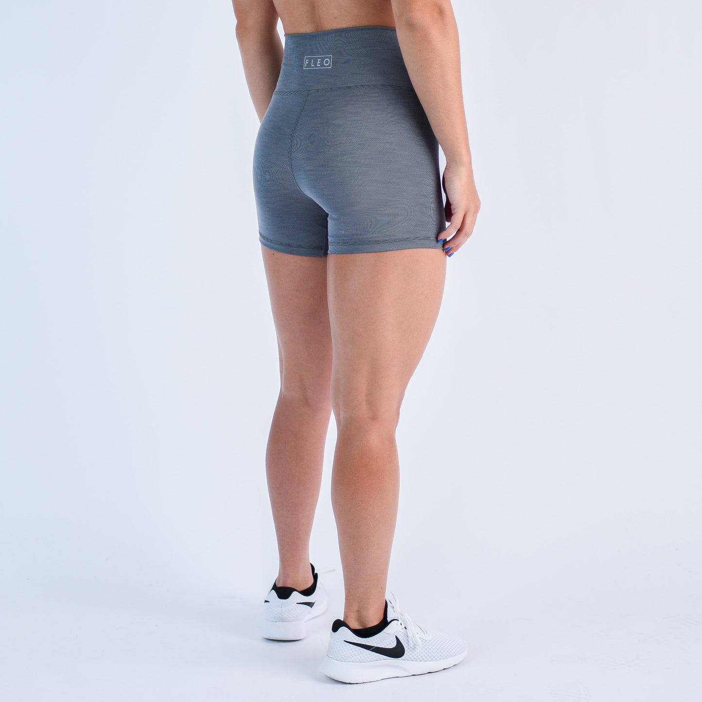 FLEO - True High Short 4" - Higher Rise - Shorts - grayribthc-4
