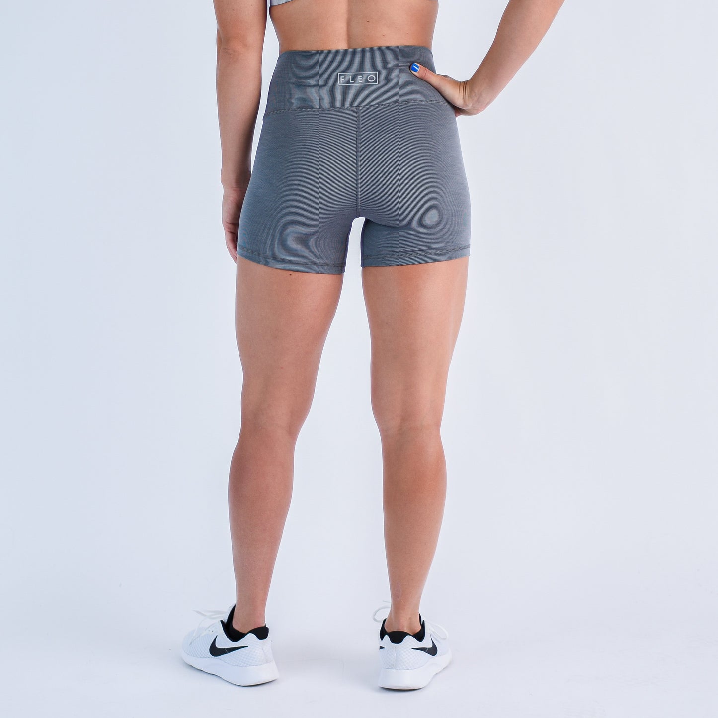 FLEO - True High Short 4" - Higher Rise - Shorts - grayribthc-6