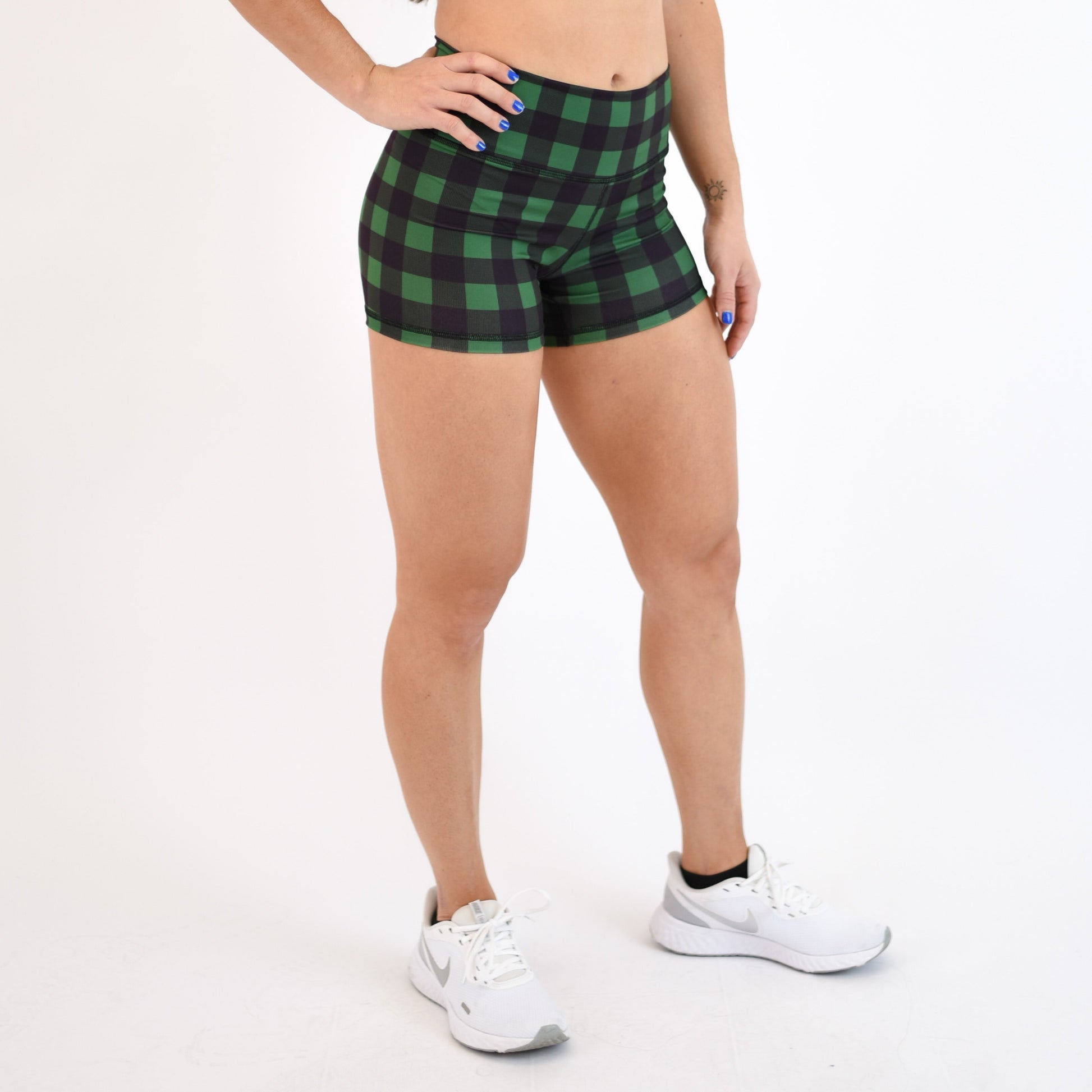 FLEO - Power Mid High Short 3.75" - Mid High Rise - Shorts - green-buffalo-2