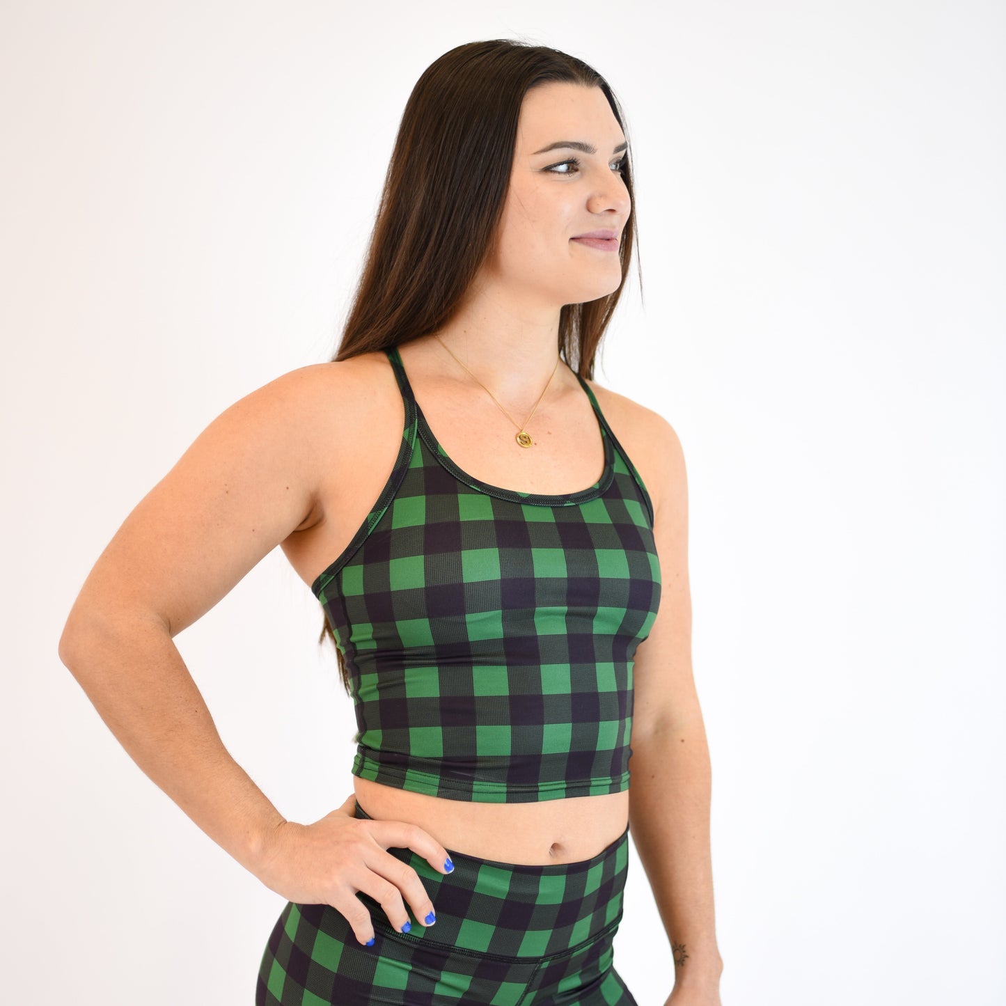 FLEO - Switch Up Crop Tank - Fitted - Tank - green-buffalo-4_fb3c757e-301c-41a7-8cb6-72de1cdd0d12