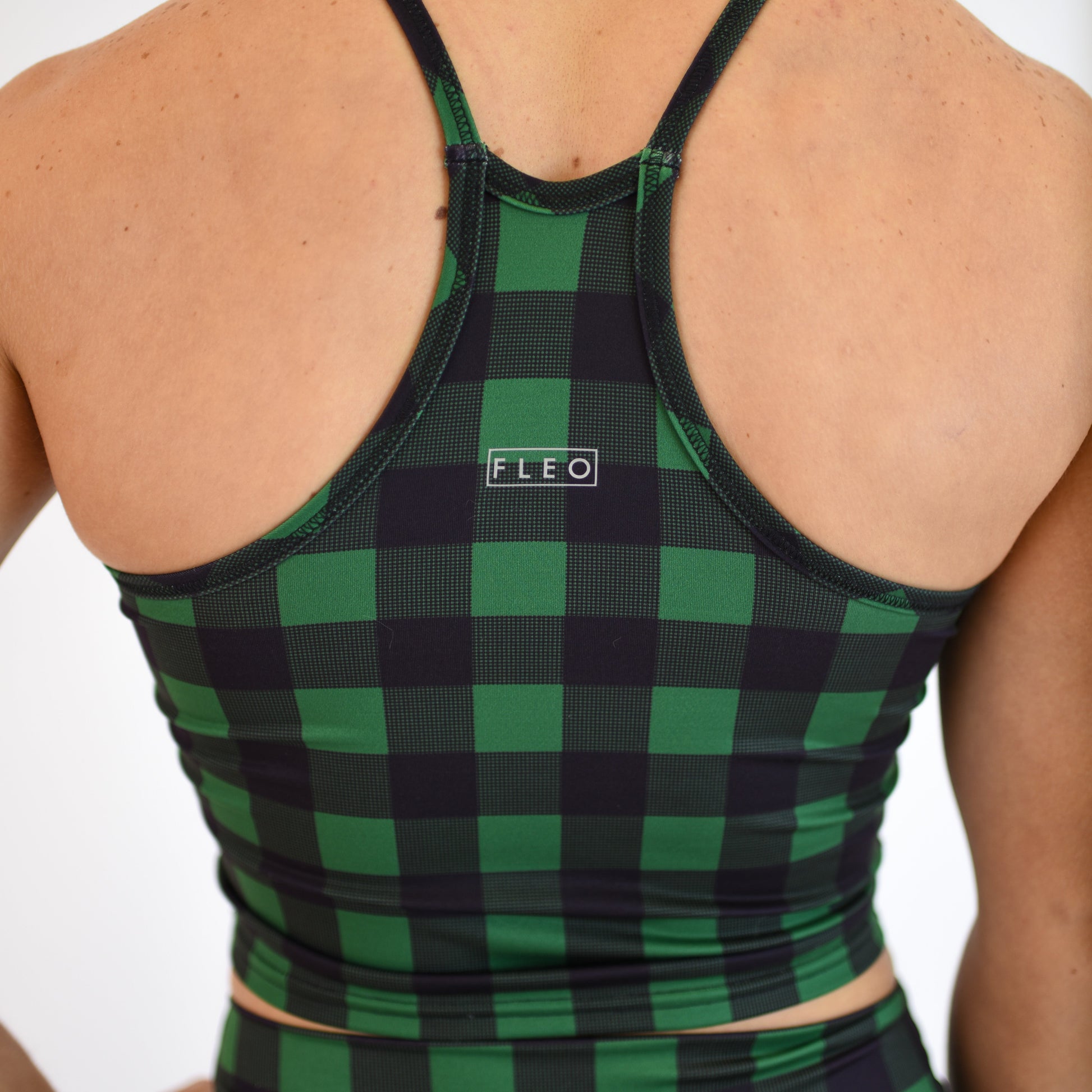 FLEO - Switch Up Crop Tank - Fitted - Tank - green-buffalo-6_cc1afac3-cd35-4802-8d64-dcda6499a96b