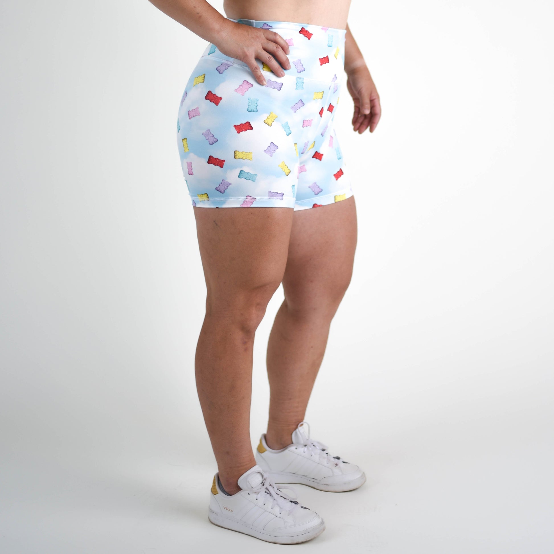 FLEO - True High Short 4" - Higher Rise - Shorts - gummy-bear-sky-2