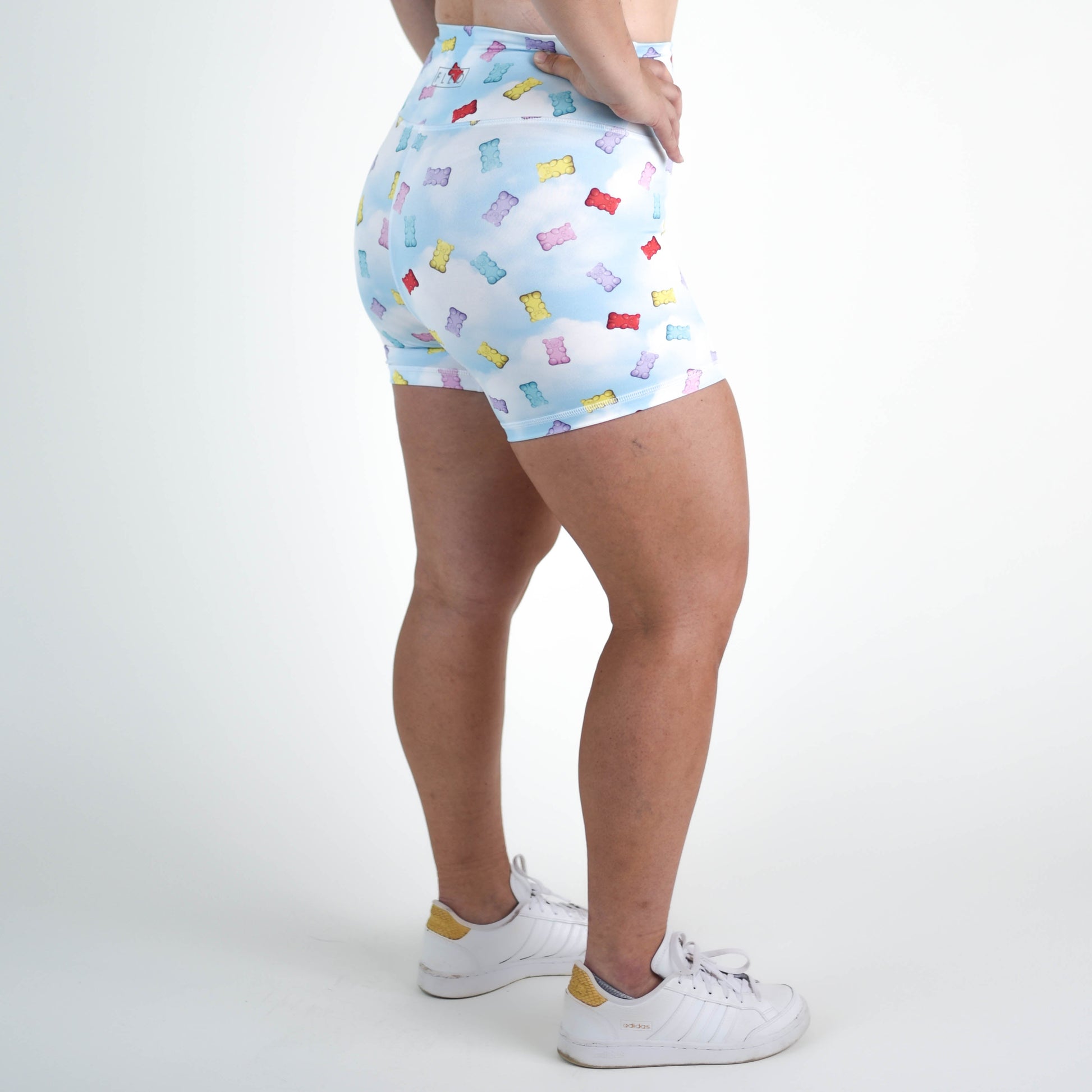 FLEO - True High Short 4" - Higher Rise - Shorts - gummy-bear-sky-4