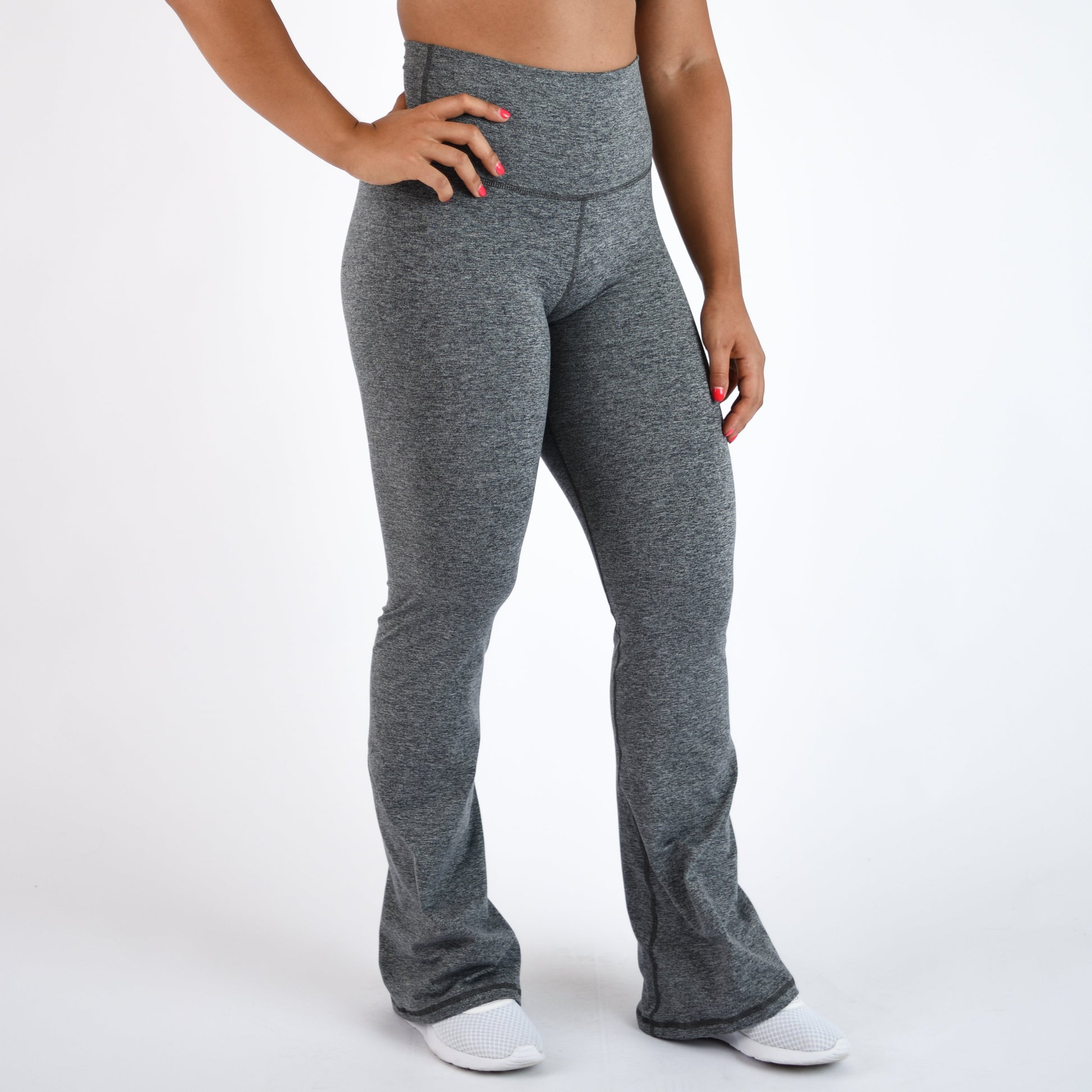 FLEO - Flare Legging - Higher Rise - Leggings - h.asphlat-flare-2
