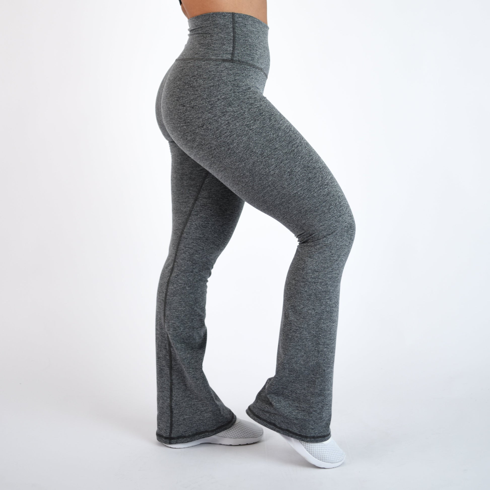 FLEO - Flare Legging - Higher Rise - Leggings - h.asphlat-flare-3