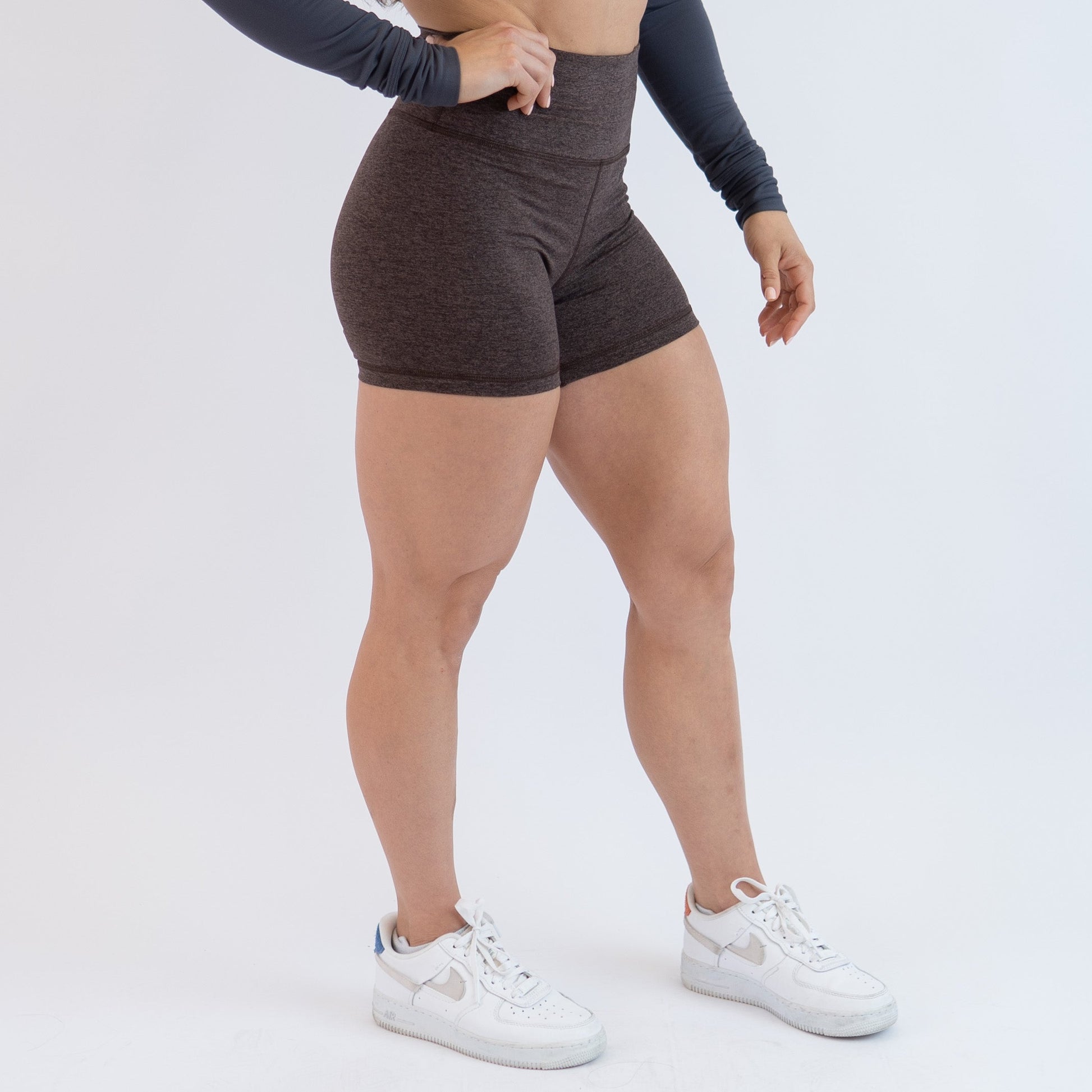 FLEO - True High Short 4" - Higher Rise - Shorts - h.chocolate_ths-2