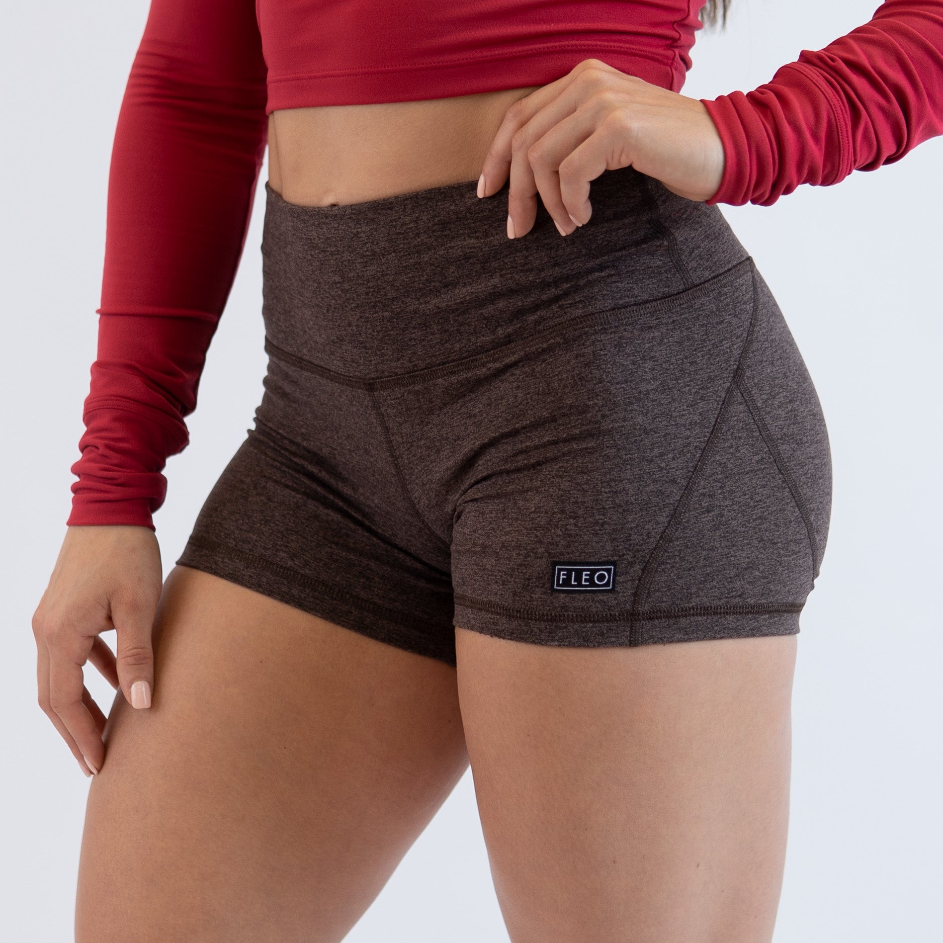 FLEO - Apex Contour Short 3.25" - Mid Rise - Shorts - h.chocolateapex-3