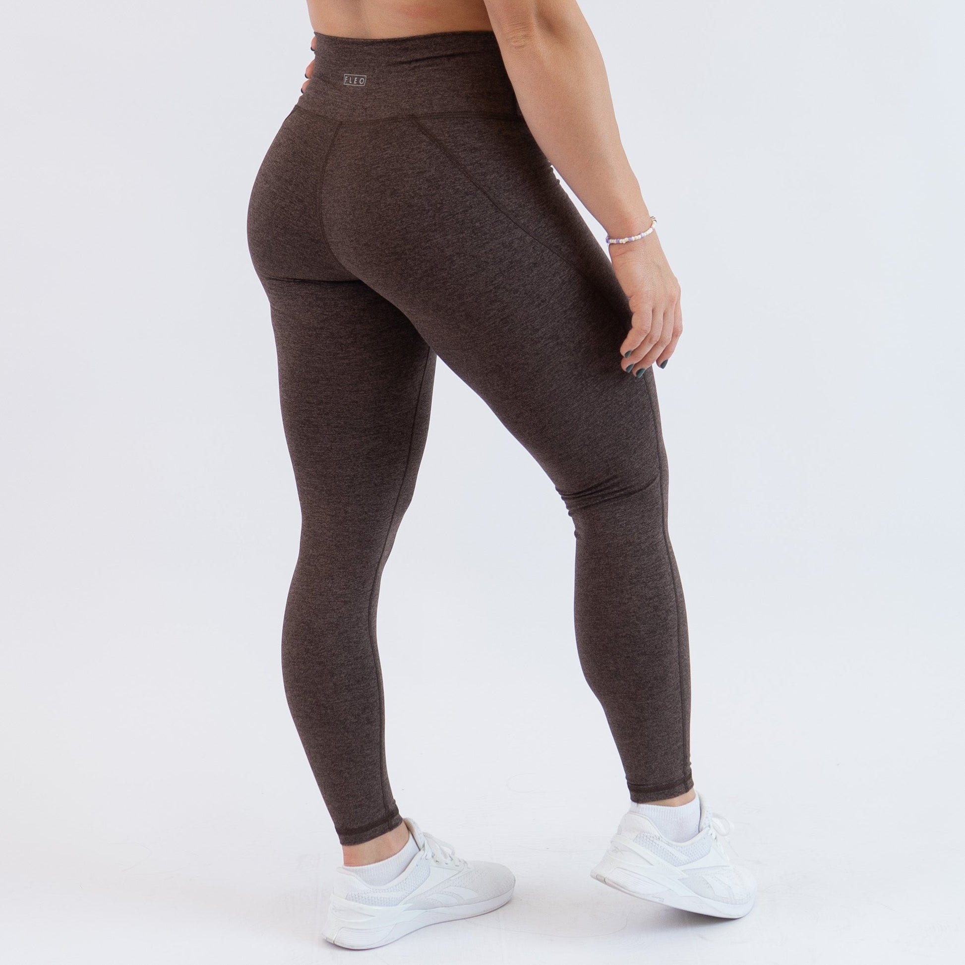 FLEO - Charge Leggings 25" - No Front Seam - Higher Rise - Leggings - h.chocolatechargelegging-4