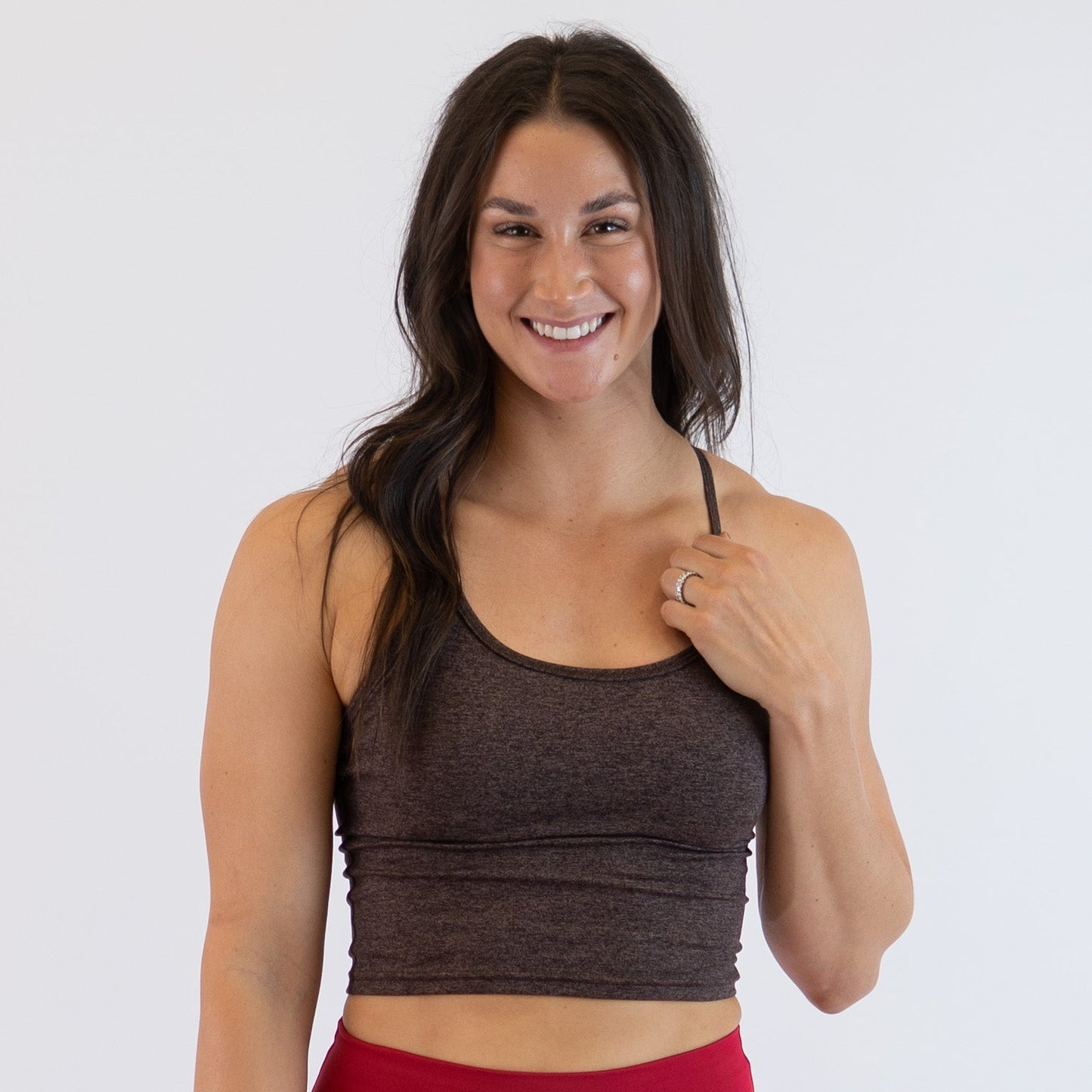 FLEO - Switch Up Crop Tank - Fitted - Tank - h.chocolateswitchup-1