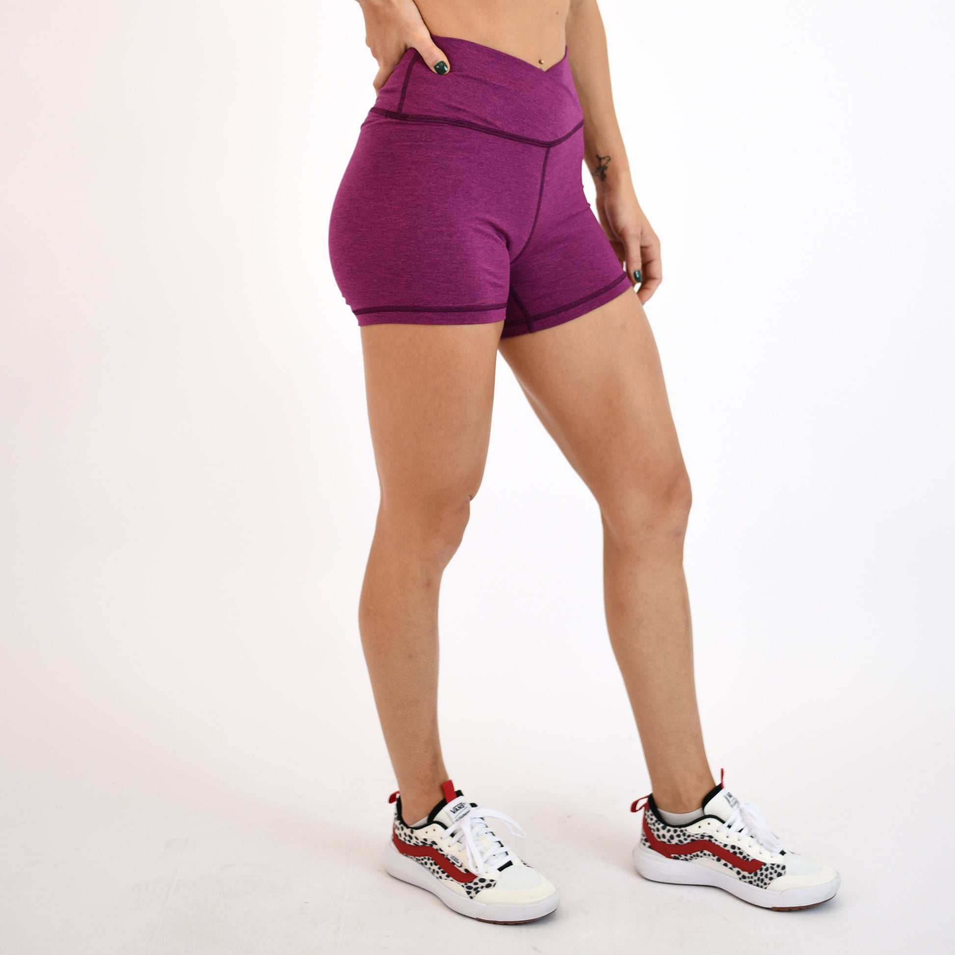 FLEO - V Waistband Short 3.5" - High Rise - Shorts - h.festivalfuschia-3_04d81d5c-dcbe-4f54-9313-ea4a314330ef
