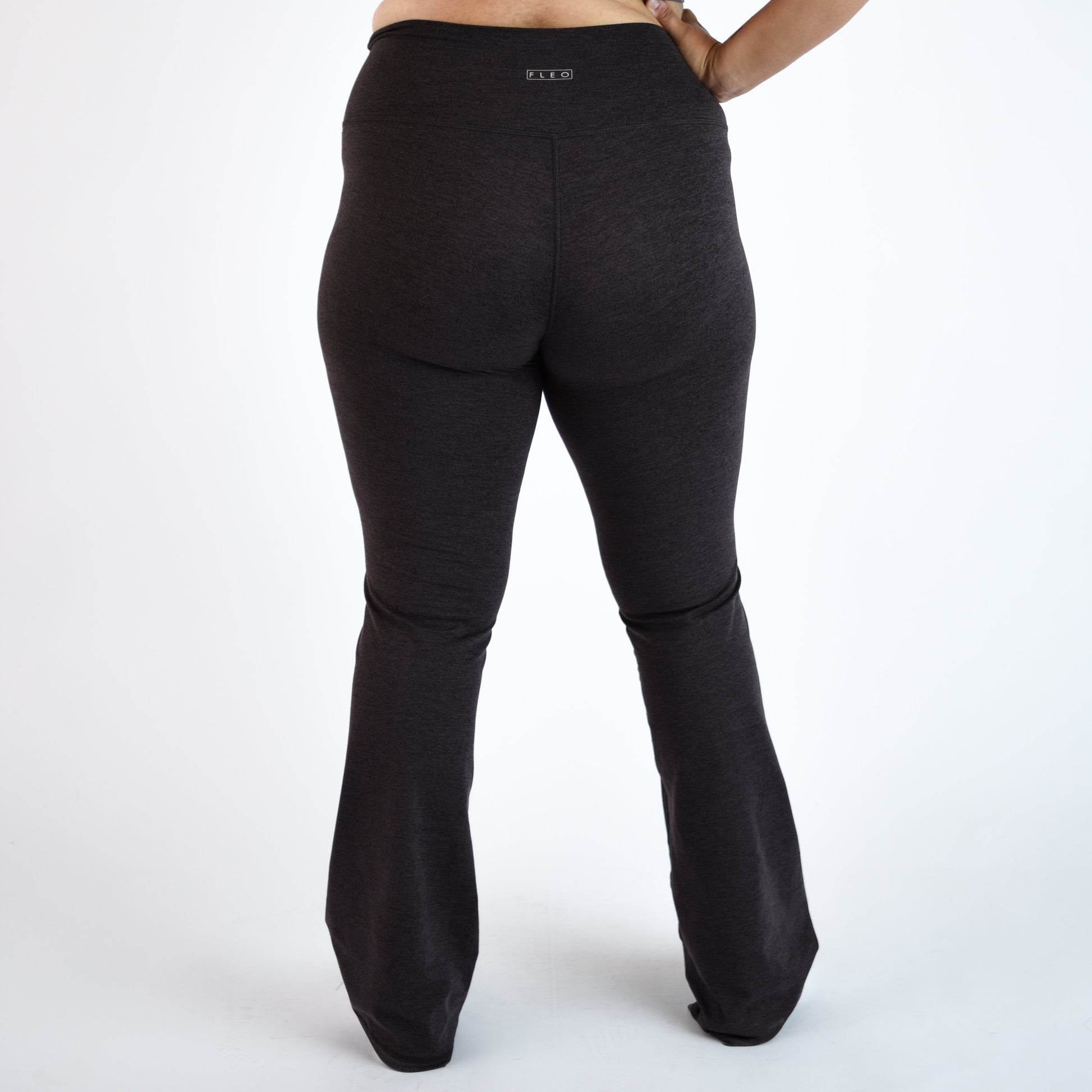 FLEO - Flare Legging - Higher Rise - Leggings - h.shale-flare-10