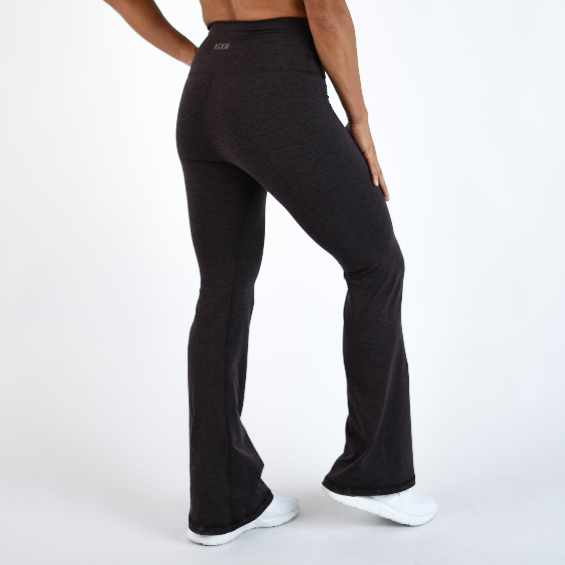 FLEO - Flare Legging - Higher Rise - Leggings - h.shale-flare-4