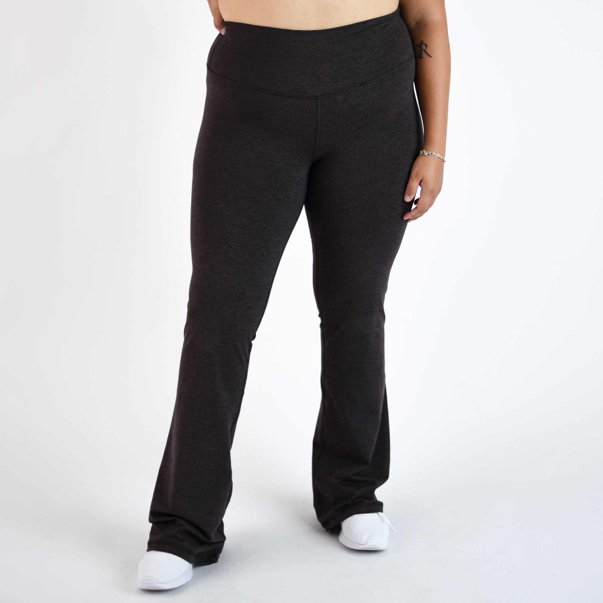 FLEO - Flare Legging - Higher Rise - Leggings - h.shale-flare-6