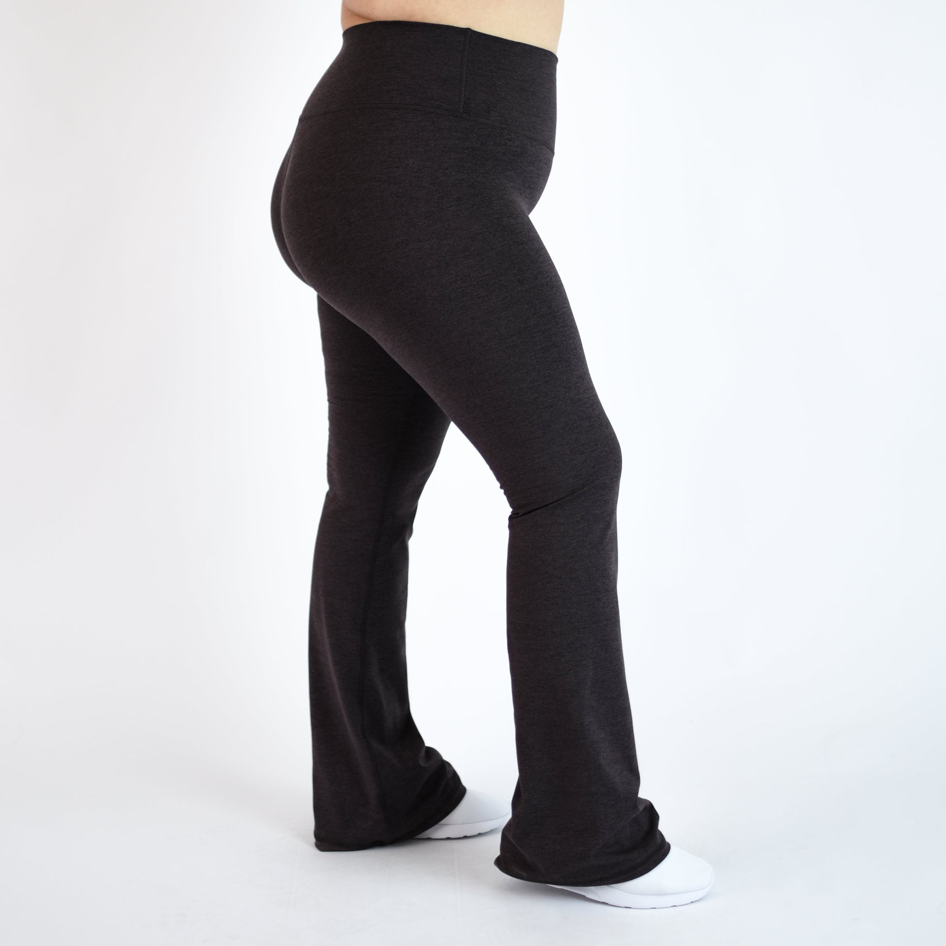 FLEO - Flare Legging - Higher Rise - Leggings - h.shale-flare-8