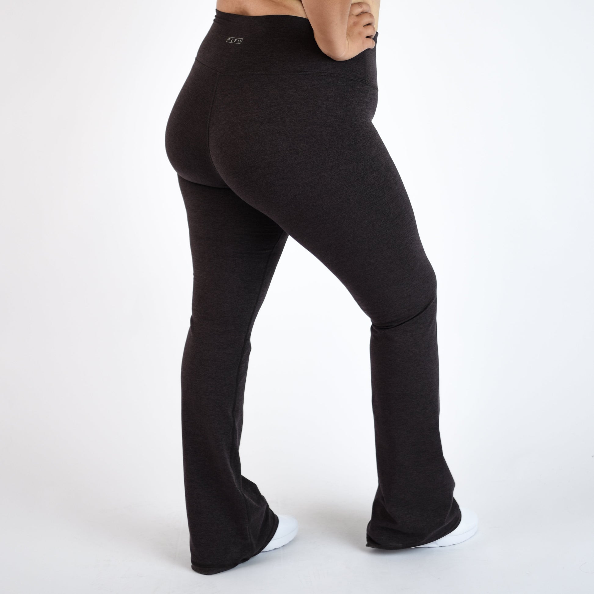 FLEO - Flare Legging - Higher Rise - Leggings - h.shale-flare-9