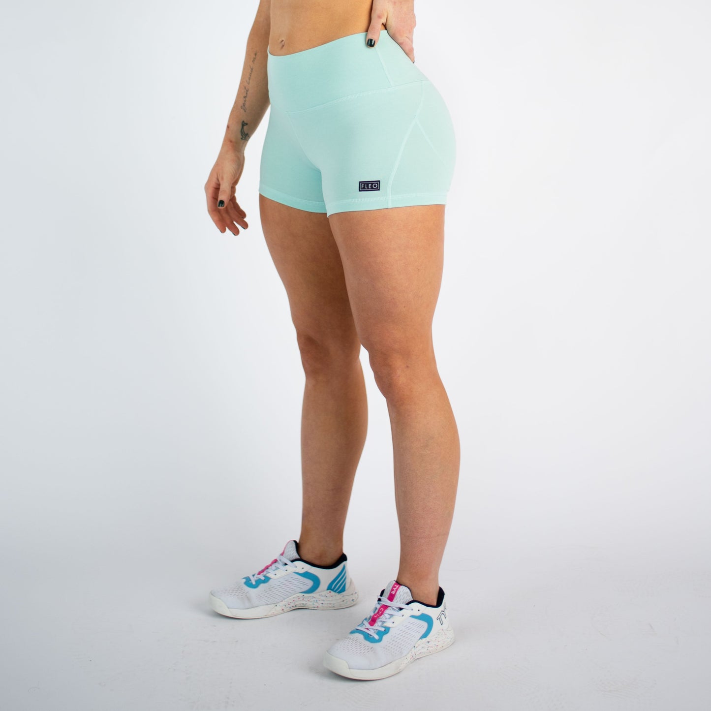 FLEO - Apex Contour Short 3.25" - Mid Rise - Shorts - heather-aqua-2
