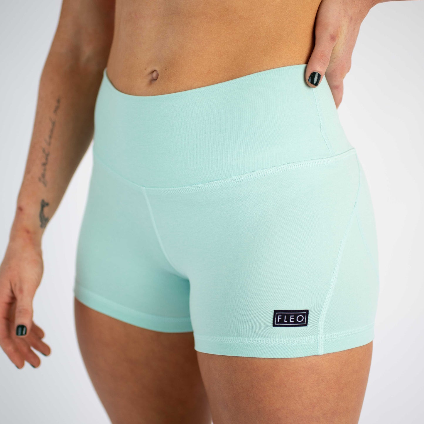 FLEO - Apex Contour Short 3.25" - Mid Rise - Shorts - heather-aqua-3