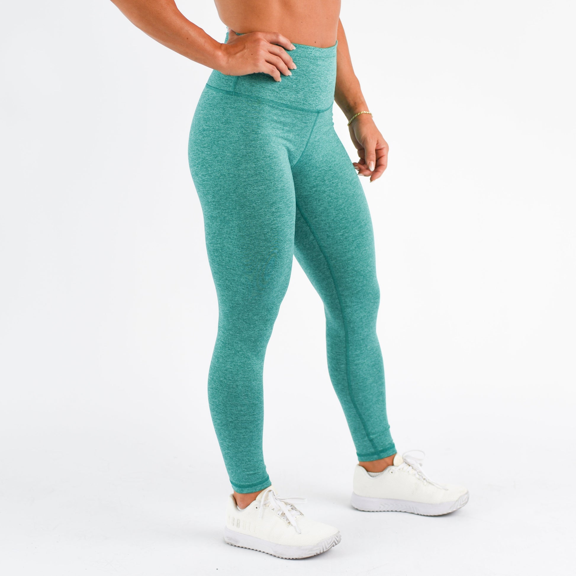FLEO - Super High Legging - Higher Rise - Leggings - heather-emerald-2_1461de84-b2e6-4a2a-a435-b0eae1837975