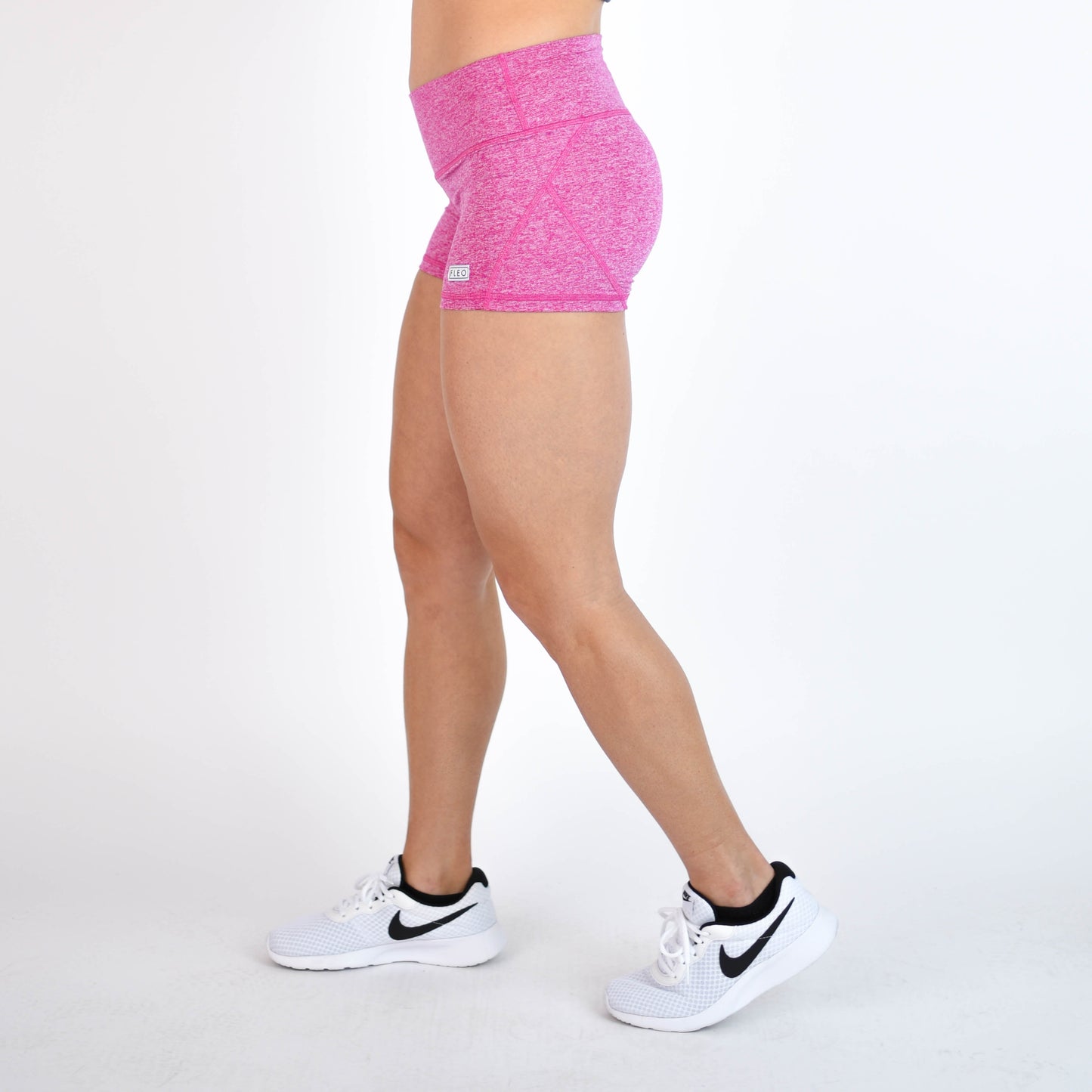 FLEO - Apex Contour Short 3.25" - Mid Rise - Shorts - heather-fush-4