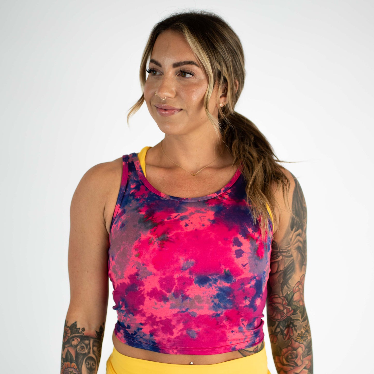 FLEO - Breeze Crop Tank - Fitted - Tank - heather-riot-2