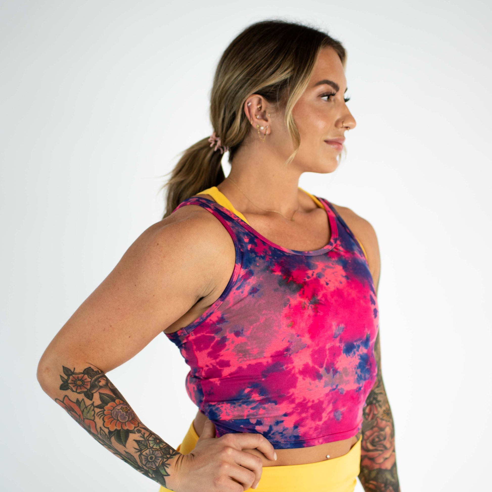 FLEO - Breeze Crop Tank - Fitted - Tank - heather-riot-3