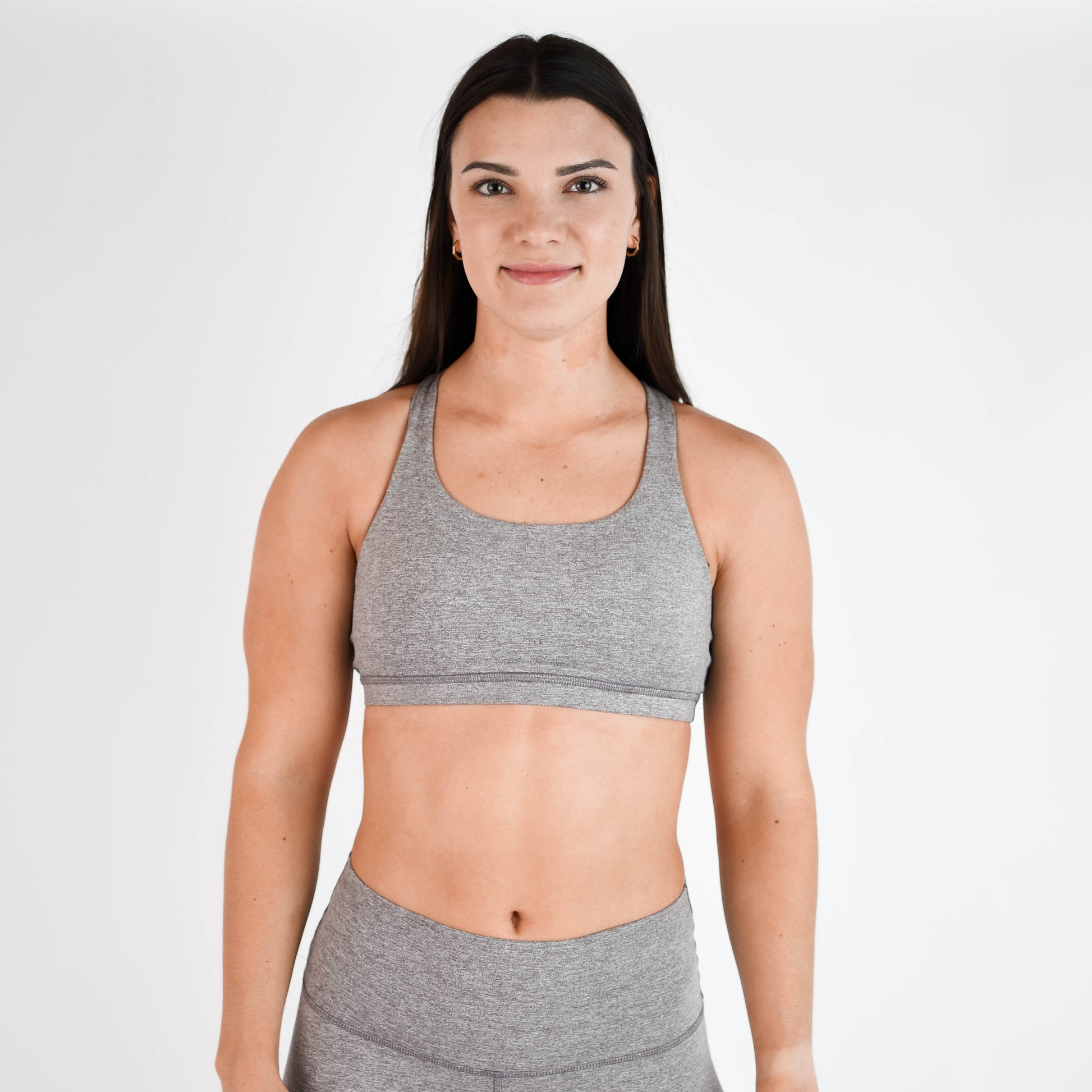 FLEO - Isla Sports Bra - Medium Support - Sports Bra - heather-shark-2