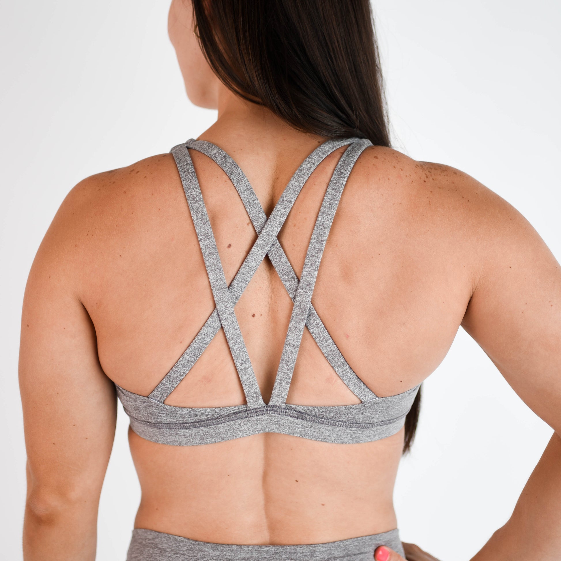 FLEO - Isla Sports Bra - Medium Support - Sports Bra - heather-shark-5