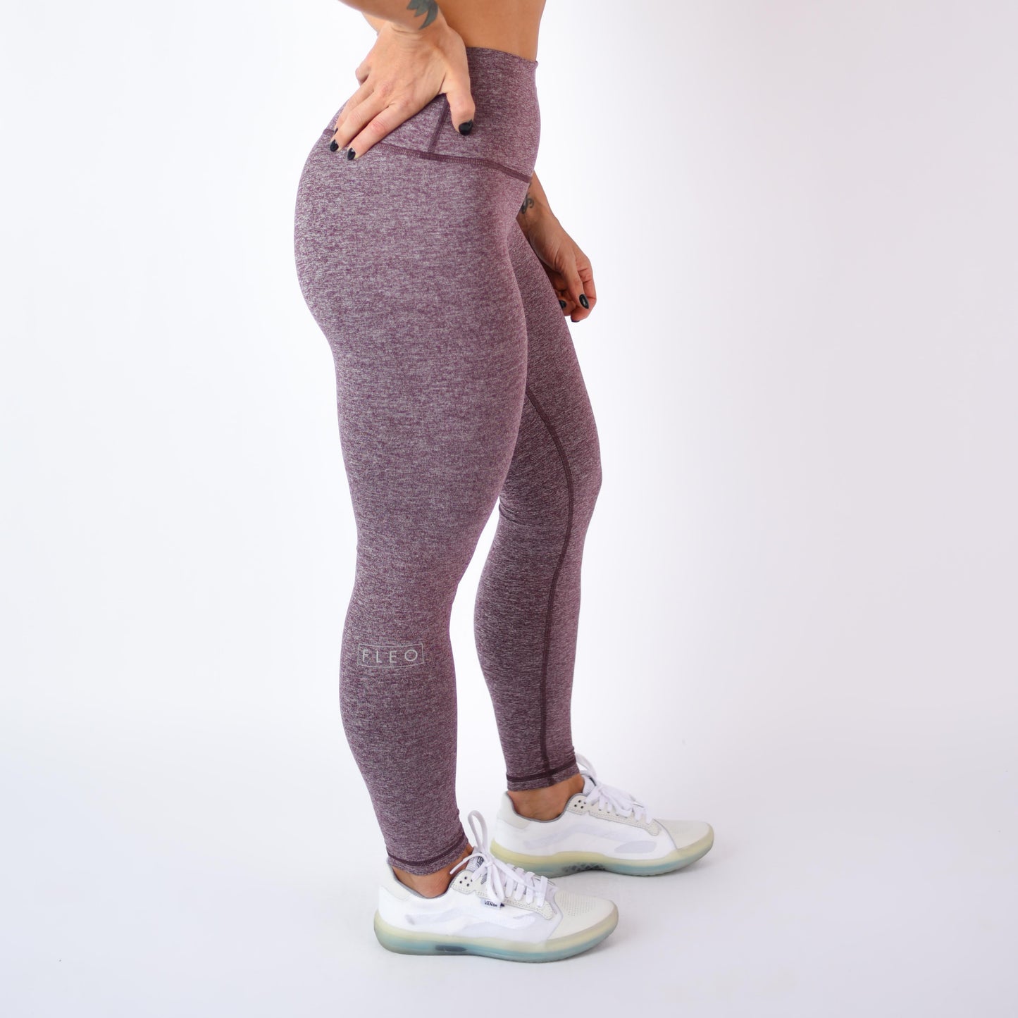 FLEO - El Toro Leggings 25" - High Rise - Leggings - heather-wine-3