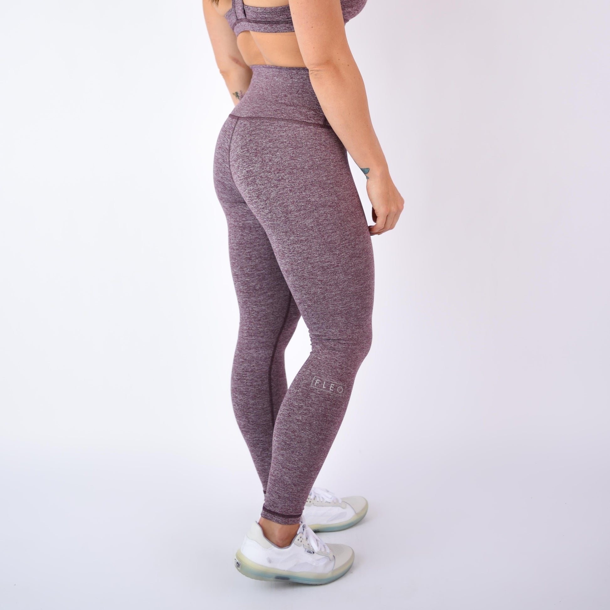 FLEO - El Toro Leggings 25" - High Rise - Leggings - heather-wine-4
