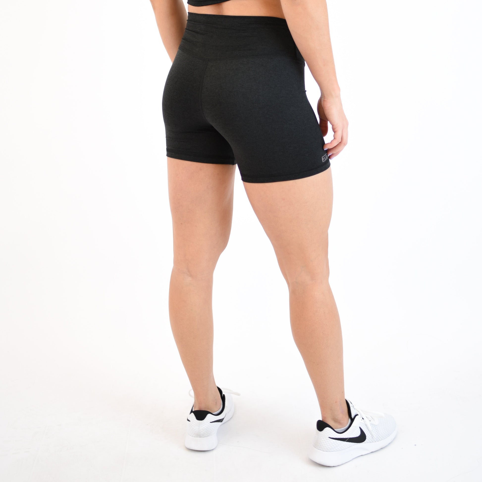 FLEO - Go Go Short 5" - High Rise - Shorts - heatherblack-5_fd5b9ff7-2615-49bf-8024-529ea8e7ad64