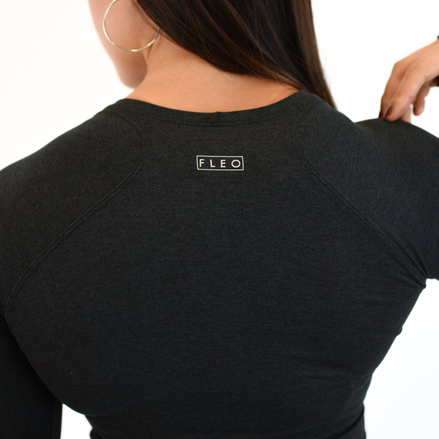 FLEO - Foundation Full Long Sleeve - Long Sleeve - heatherblack-6_6118f6b3-a82b-436c-9f2e-85cb8bbbdf24