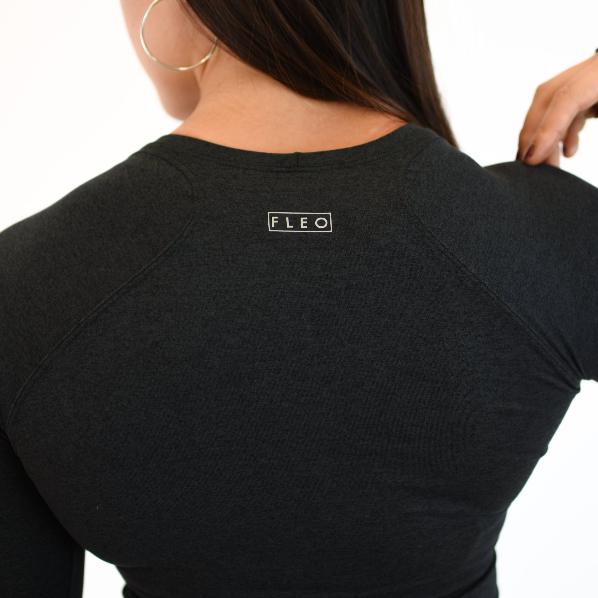 FLEO - Foundation Full Long Sleeve - Long Sleeve - heatherblack-6_6118f6b3-a82b-436c-9f2e-85cb8bbbdf24