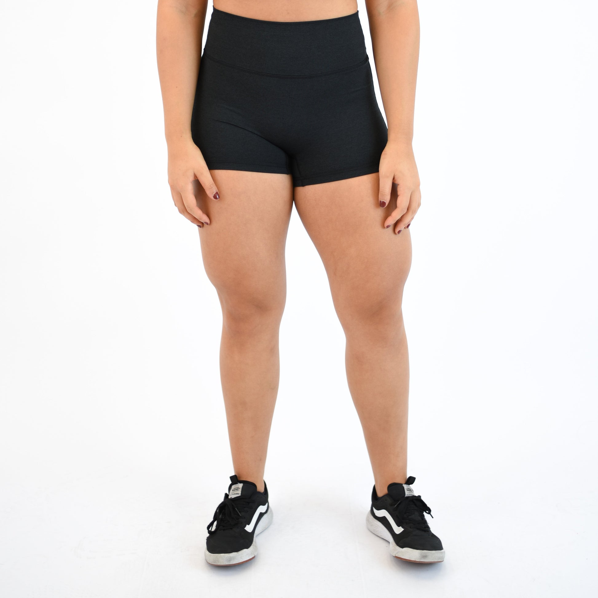 FLEO - Ascend Short 3.25" - No Front Seam - Higher Rise - Shorts - heatherblack