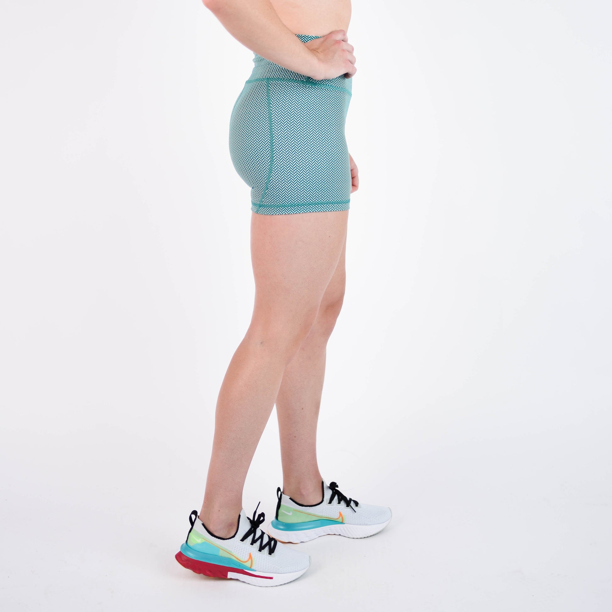 FLEO - True High Contour Short 4" - Higher Rise - Shorts - herringbone-3_f8ab2e9b-8d5d-42df-a9f4-6a4e91444fcf