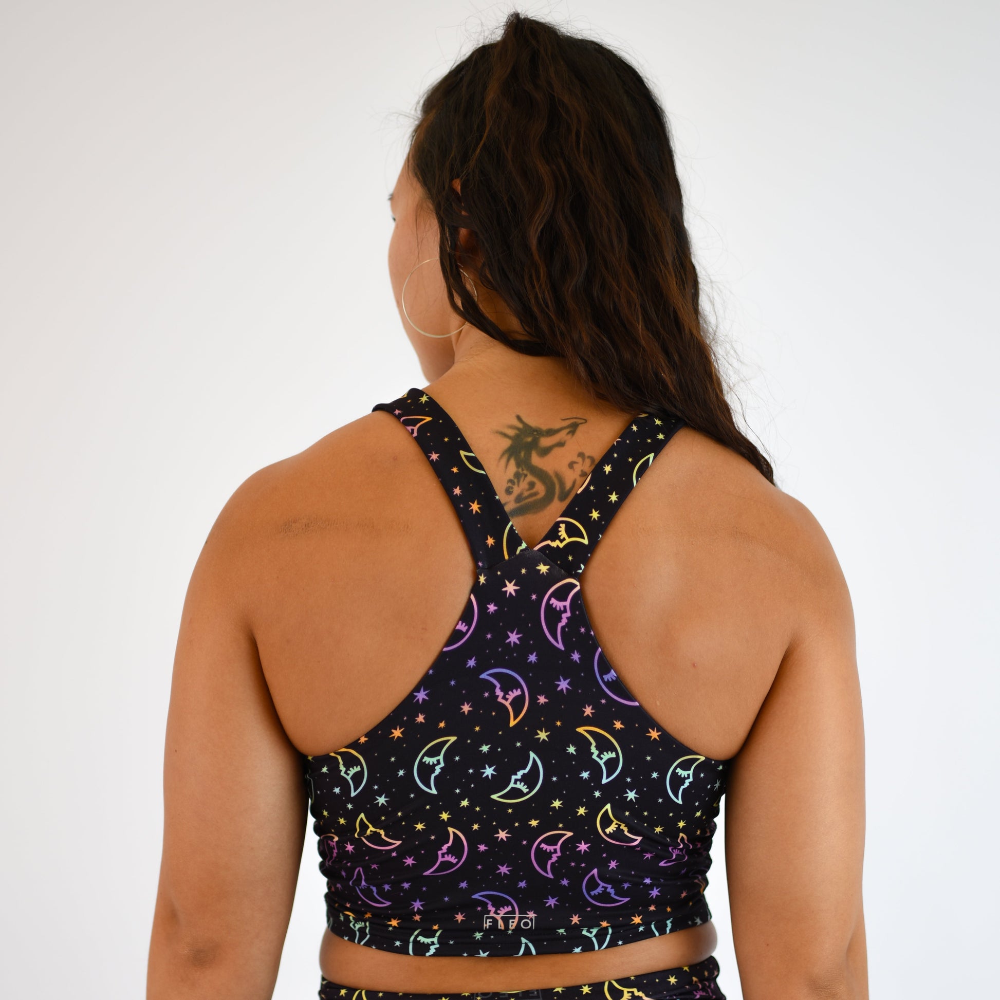 FLEO - Vault Crop Tank - Fitted - Tank - holographic-moon-6_1d80fa59-a3bd-4197-b419-dfe2cad5e5f8