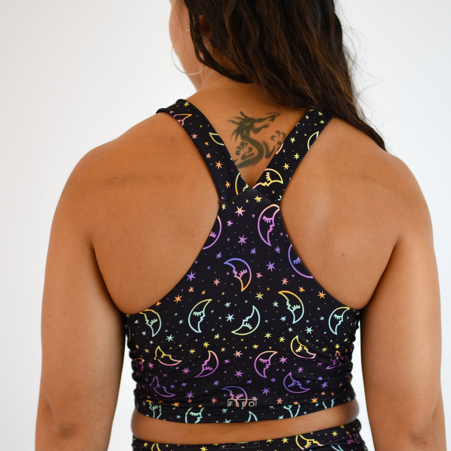 FLEO - Vault Crop Tank - Fitted - Tank - holographic-moon-7