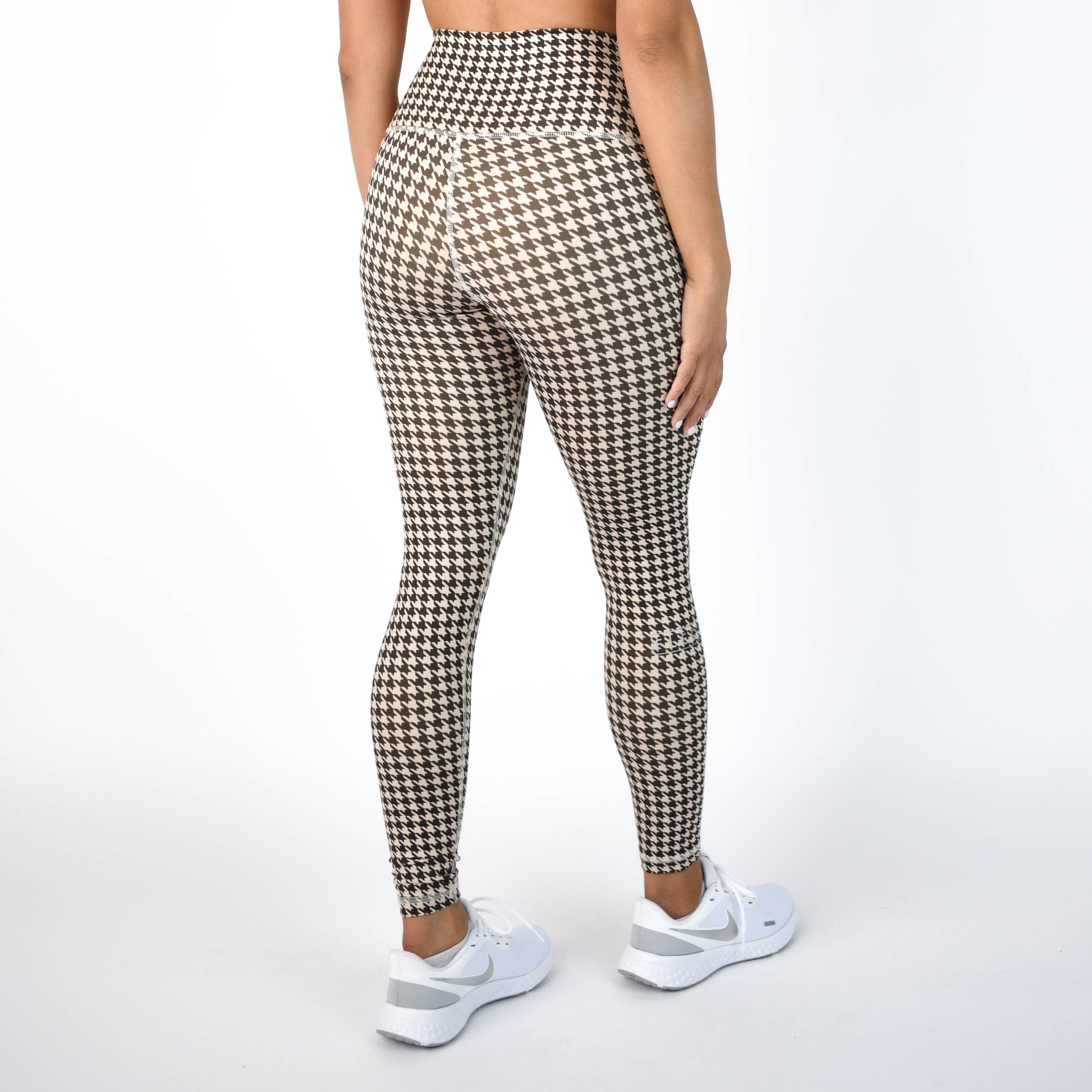FLEO - El Toro Leggings 25" - High Rise - Leggings - houndstooth-4_52256e3e-a880-48fd-9a31-ecece43ddb94