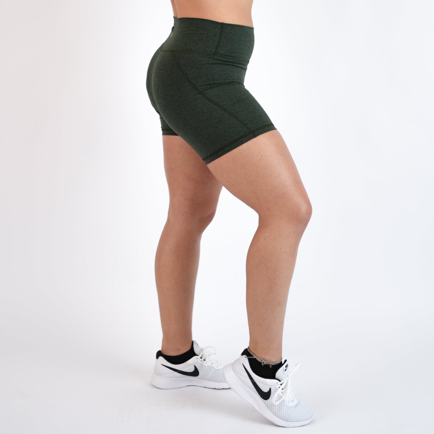 FLEO - Charge Short 5" - No Front Seam - Higher Rise - Shorts - hunter-green-3_e76fa657-29f2-4f74-b6da-f88f6ba95031