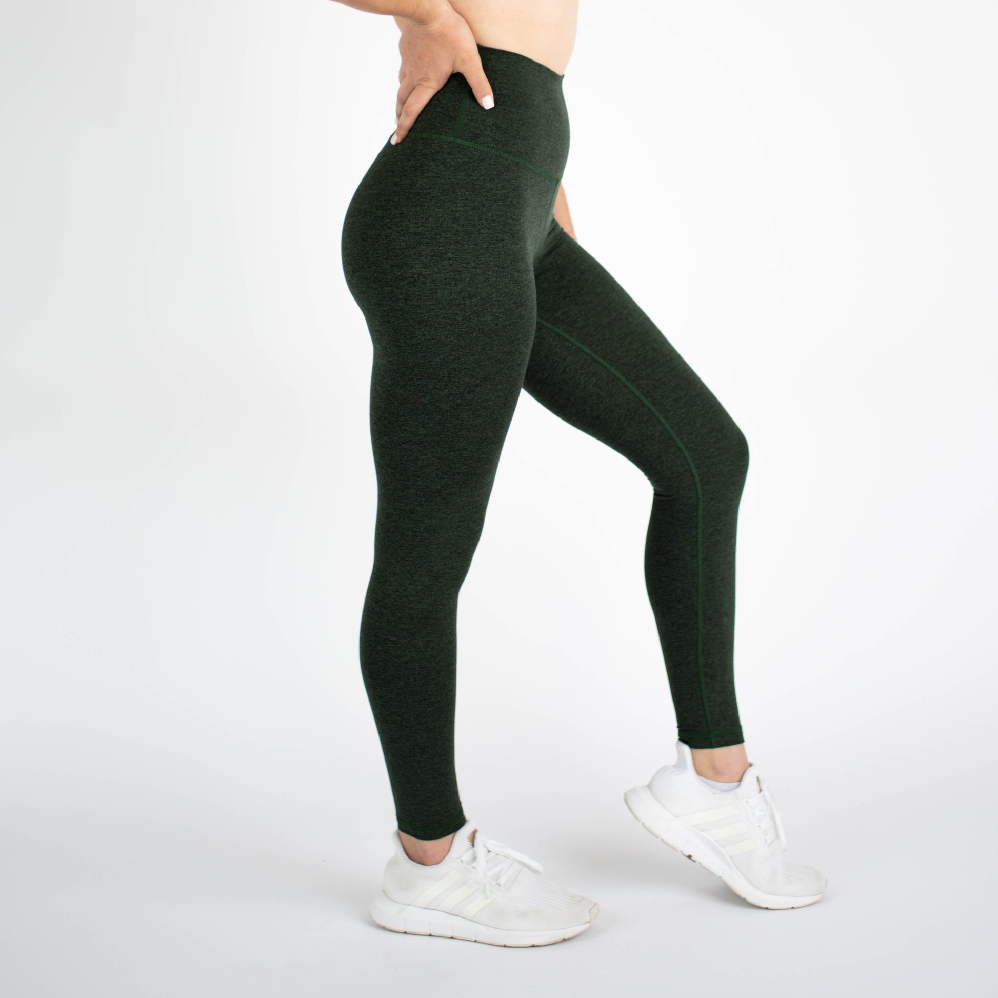FLEO - Super High Legging - Higher Rise - Leggings - hunter-green-8_dcb2f200-07a2-463b-8a0b-ae625b53f4fa