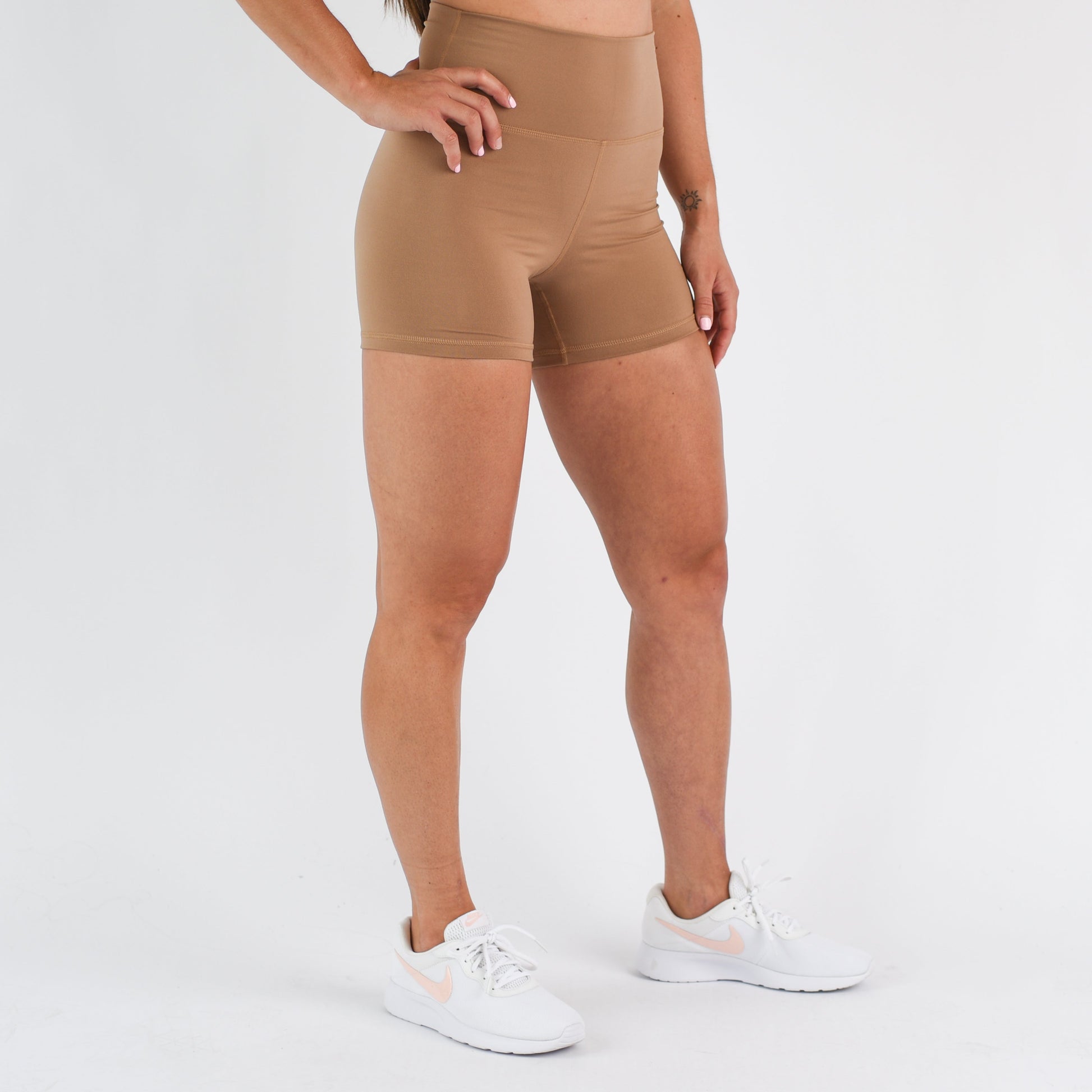 FLEO - True High Short 4" - Higher Rise - Shorts - light-brown-2