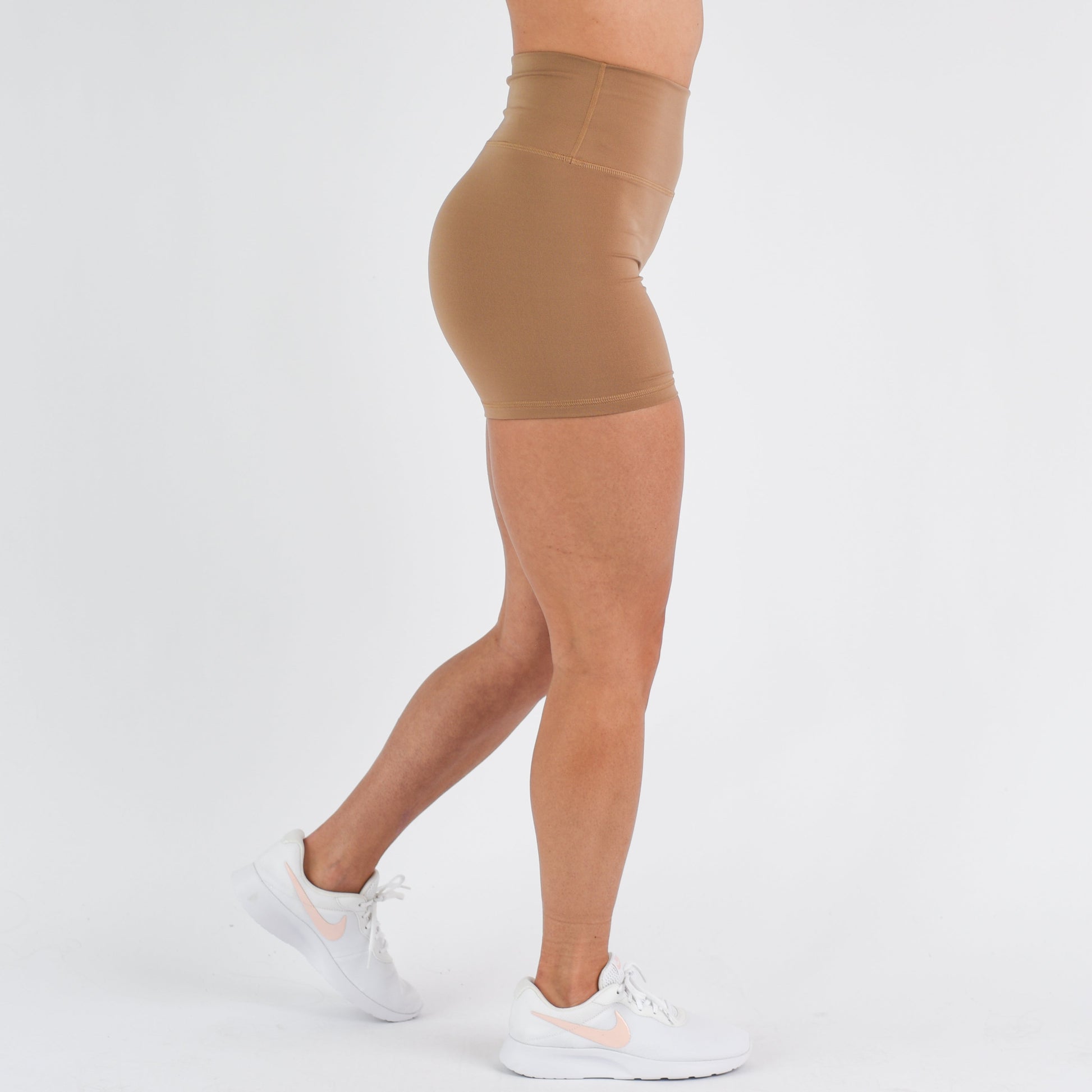 FLEO - True High Short 4" - Higher Rise - Shorts - light-brown-3