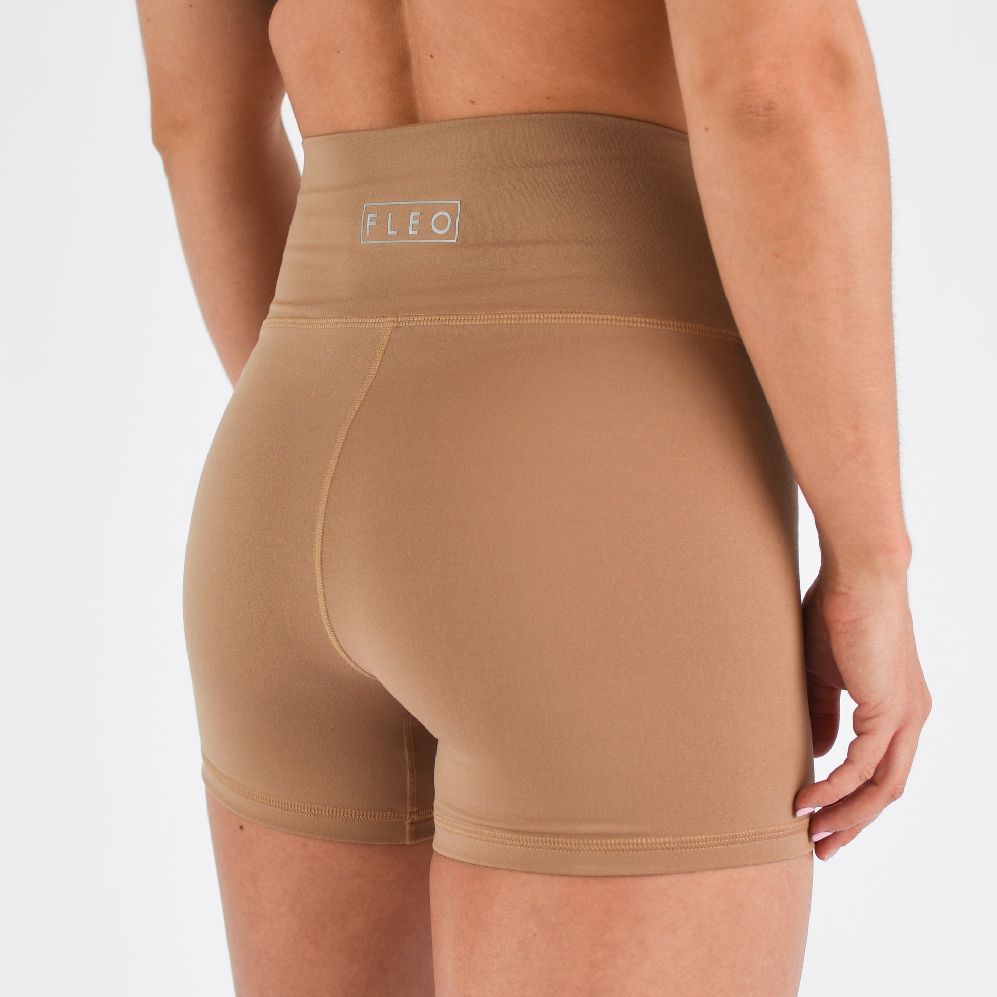 FLEO - True High Short 4" - Higher Rise - Shorts - light-brown-5
