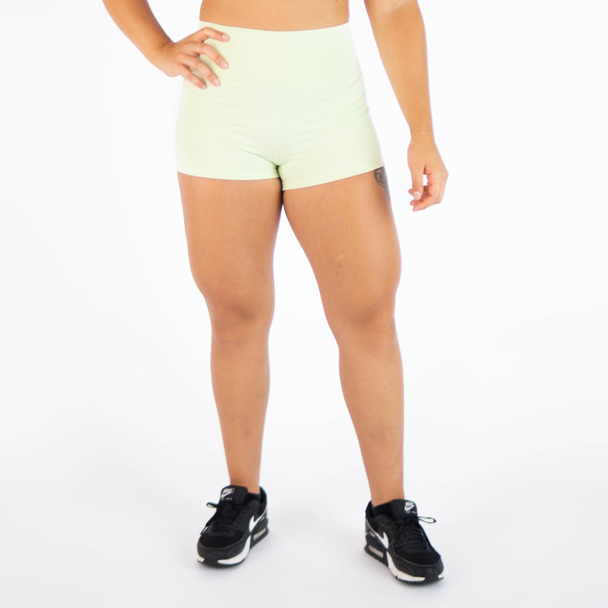 FLEO - True High Original Short 2.5" - Higher Rise - Shorts - lime-cream-1_d3960e5d-304c-4836-8857-313465ef2578