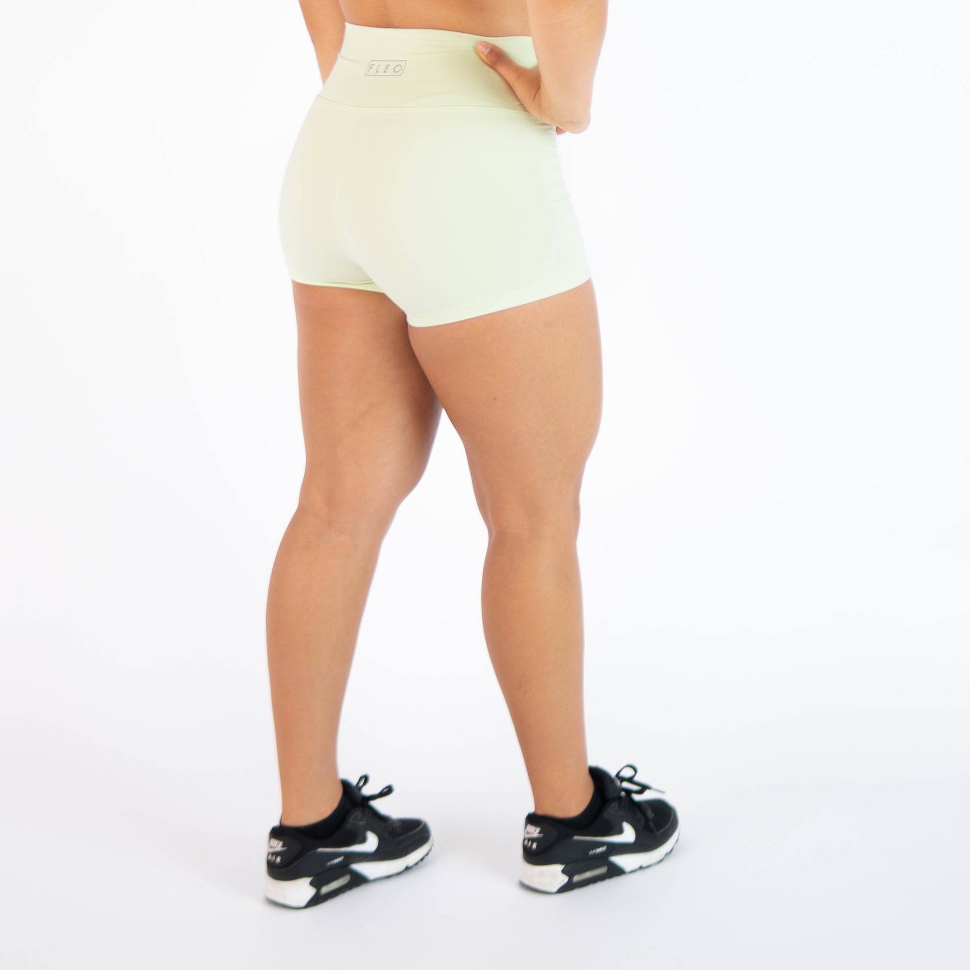FLEO - True High Original Short 2.5" - Higher Rise - Shorts - lime-cream-4_1a3a6722-c934-47a7-ac98-5c32911fdd7f