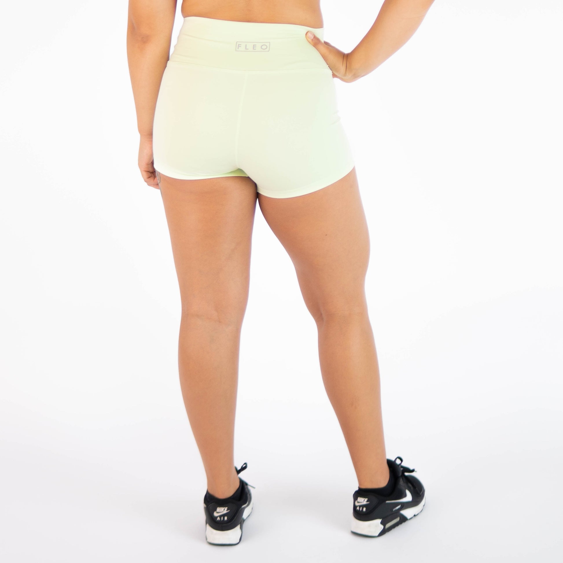 FLEO - True High Original Short 2.5" - Higher Rise - Shorts - lime-cream-5_e456b3d7-21be-4c12-ab2a-b31daa0e650c
