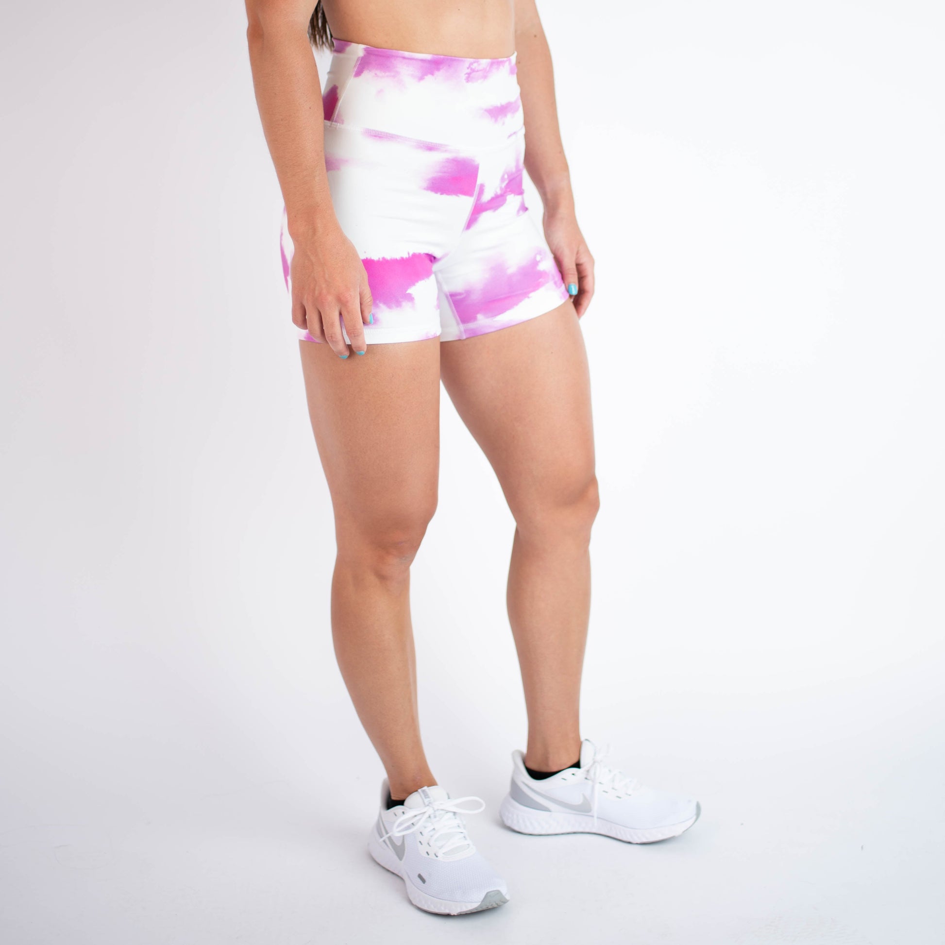 FLEO - True High Contour Short 4" - Higher Rise - Shorts - magenta-mist-2