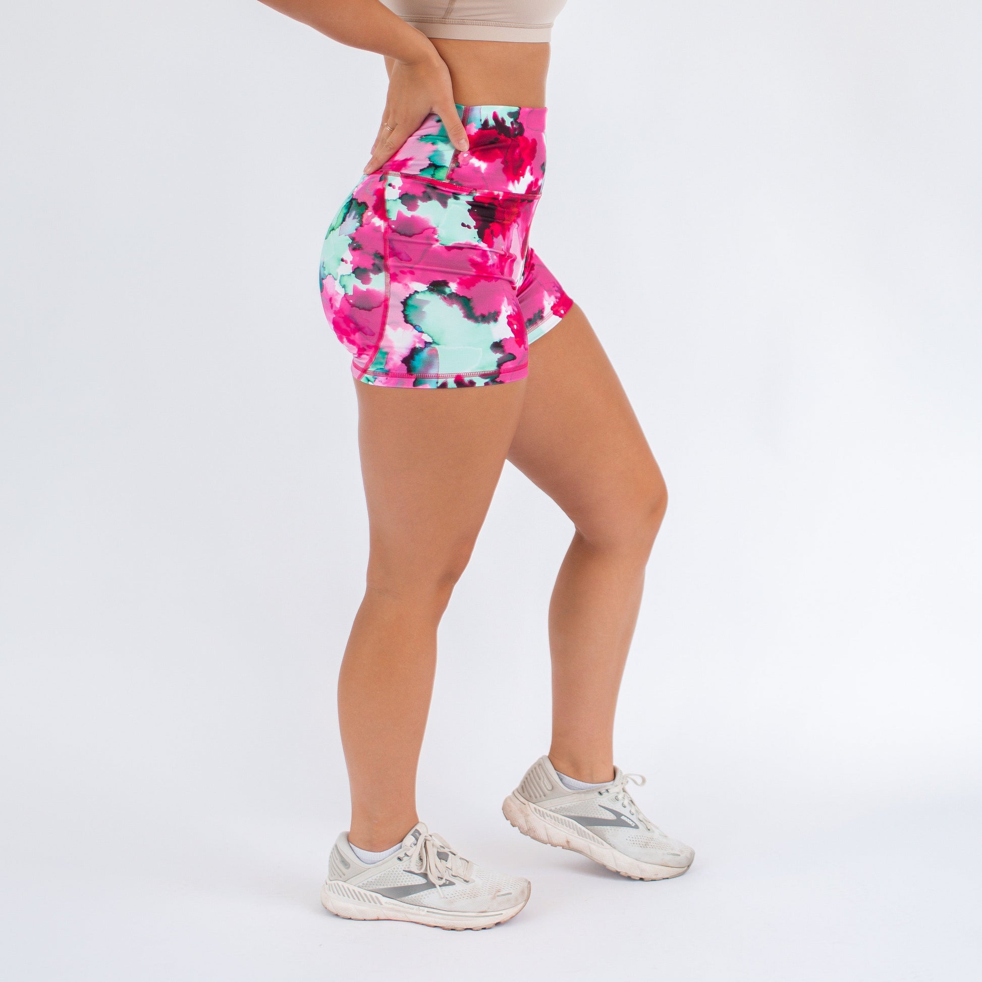 FLEO - True High Contour Short 4" - Higher Rise - Shorts - magentawishthc-3